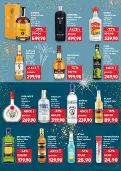 Náhled letáku SIERRA Tequila/Likér z tequily, 35%/18%, různé druhy, 0,7 l láhev od 27.12.2025 | Strana: 21