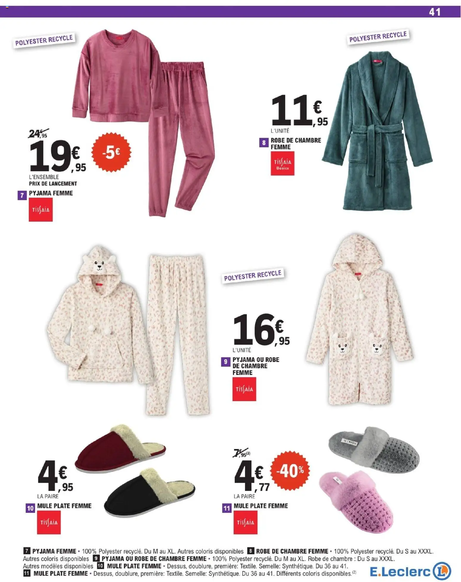{H1} | Page: 41 | Produits: Robe, Pyjama femme, Robe de chambre femme, Pyjama