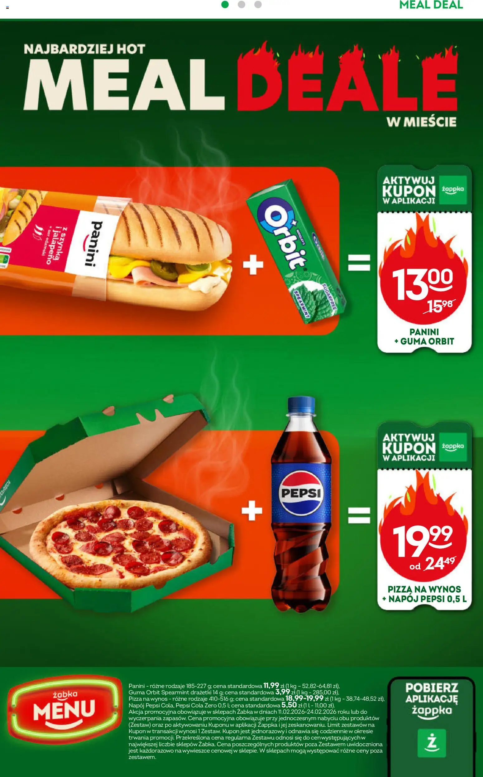 Żabka Gazetka od 11.02.2026 | Strona: 44 | Produkty: Pepsi, Panini, Ser, Ser edamski