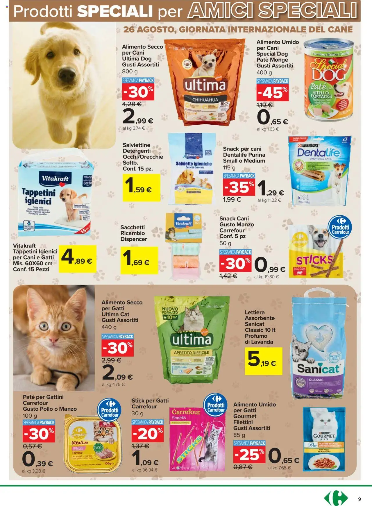Volantino Carrefour del 21.08.2025 | Pagina: 9 | Prodotti: Paté, Pollo, Lavanda, Profumo