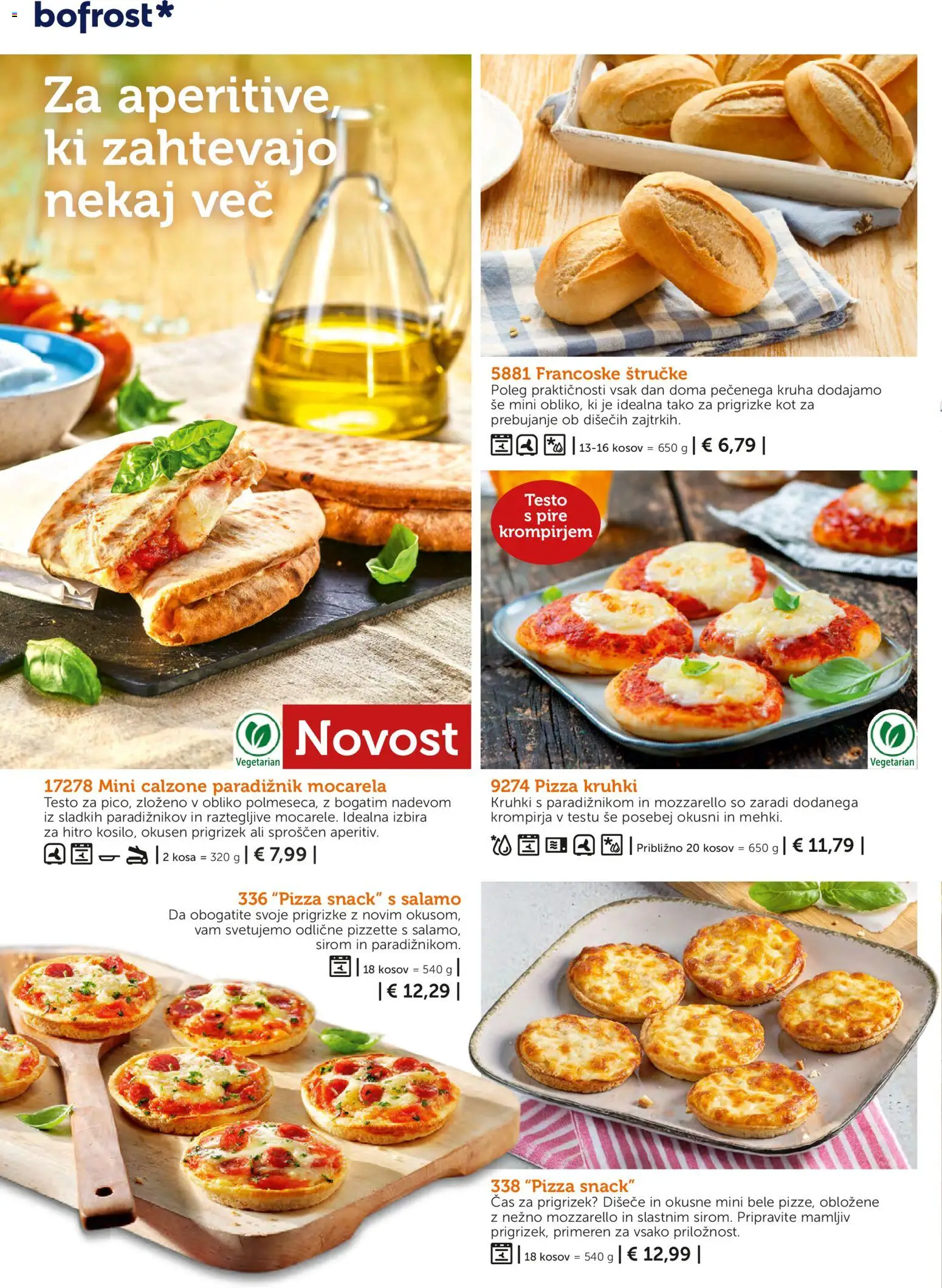 Novi Bofrost katalog ponudbe – veljaven od 04.03.2026 | Stran: 24 | Izdelki: Mocarela, Paradiznik