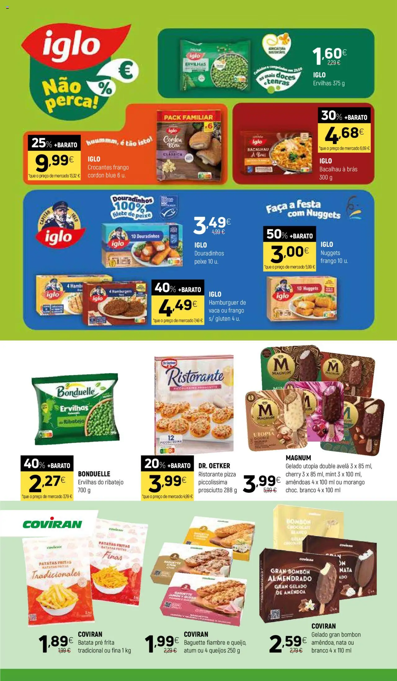 Coviran folheto │ válido de 03.06.2025 | Página: 6 | Produtos: Hambúrguer, Gelado, Chocolate, Pizza