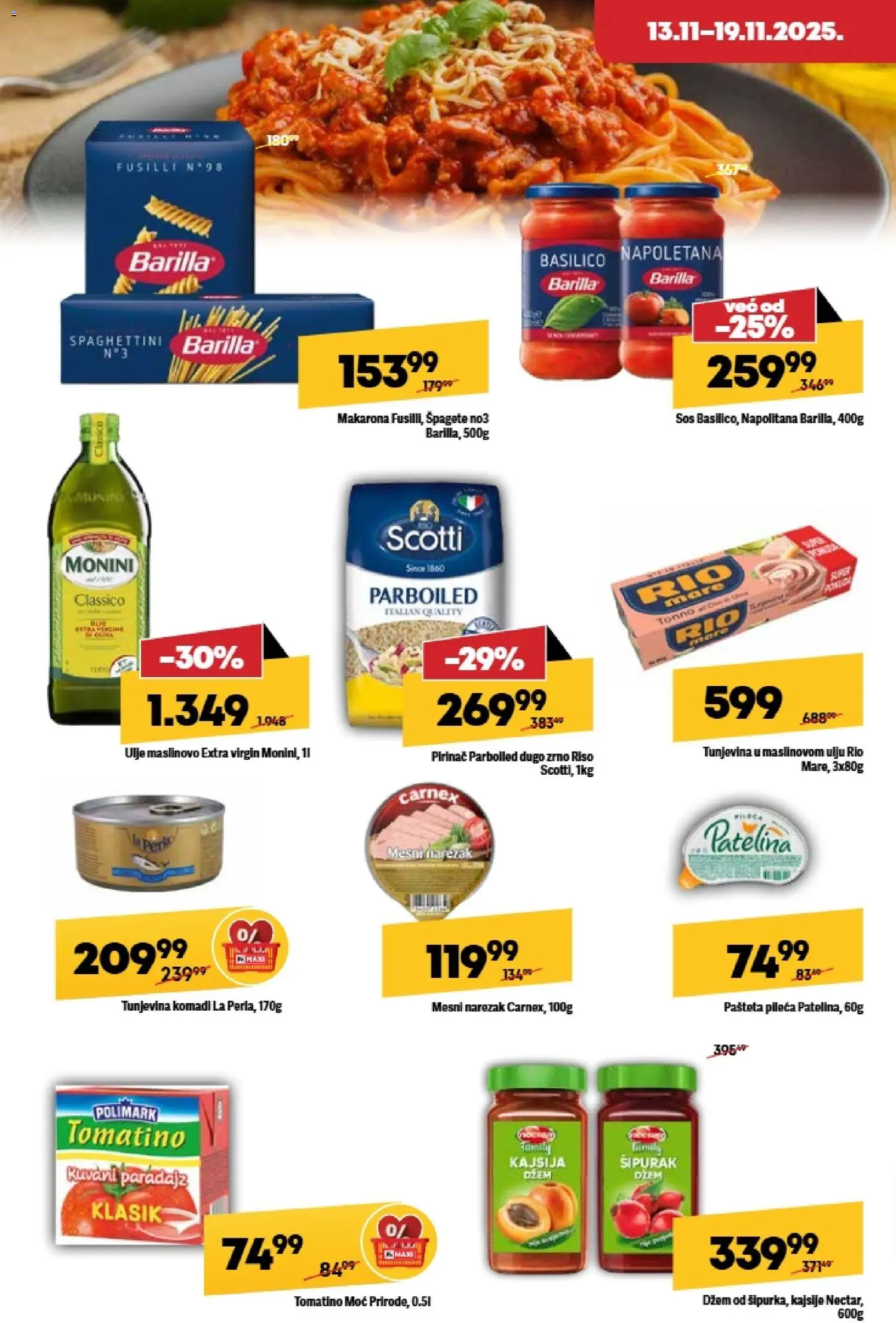 Maxi katalog - važi od 13.11.2025 | Strana: 16 | Proizvode: Dzem, Ulje, Mesni narezak, Pašteta