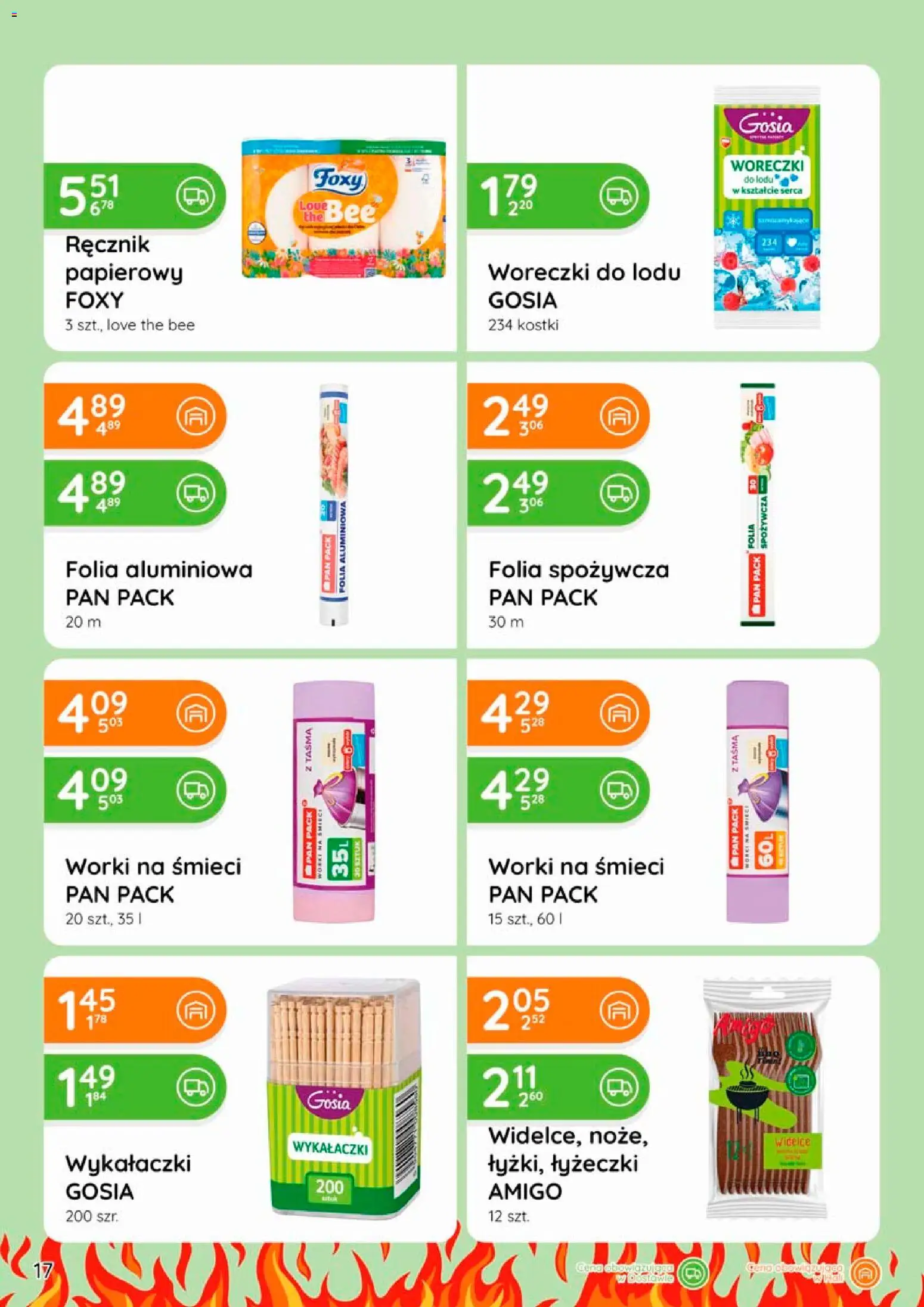 Eurocash gazetka - Grill od 09.04.2026 | Strona: 17 | Produkty: Folia spożywcza, Woreczki do lodu