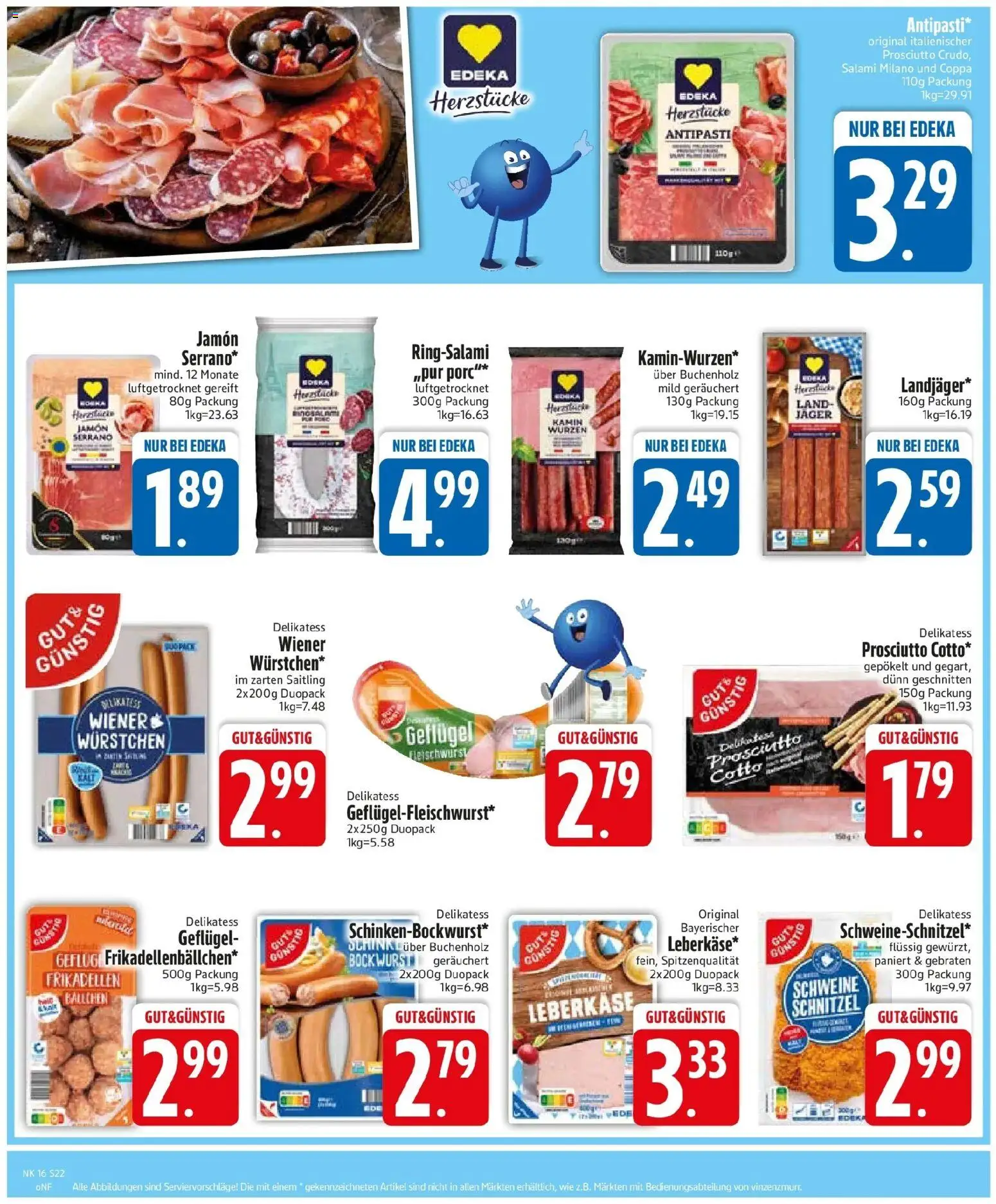 Edeka prospekt München	 – gültig ab 13.04.2026 | Seite: 24 | Produkte: Bockwurst, Schnitzel, Salami, Leberkase