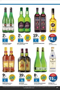 Vista previa E.Leclerc folleto Super ofertas válido desde el 01.04.2026 | Página: 21 | Productos: Licor, Whisky, Μαύρο πιπέρι