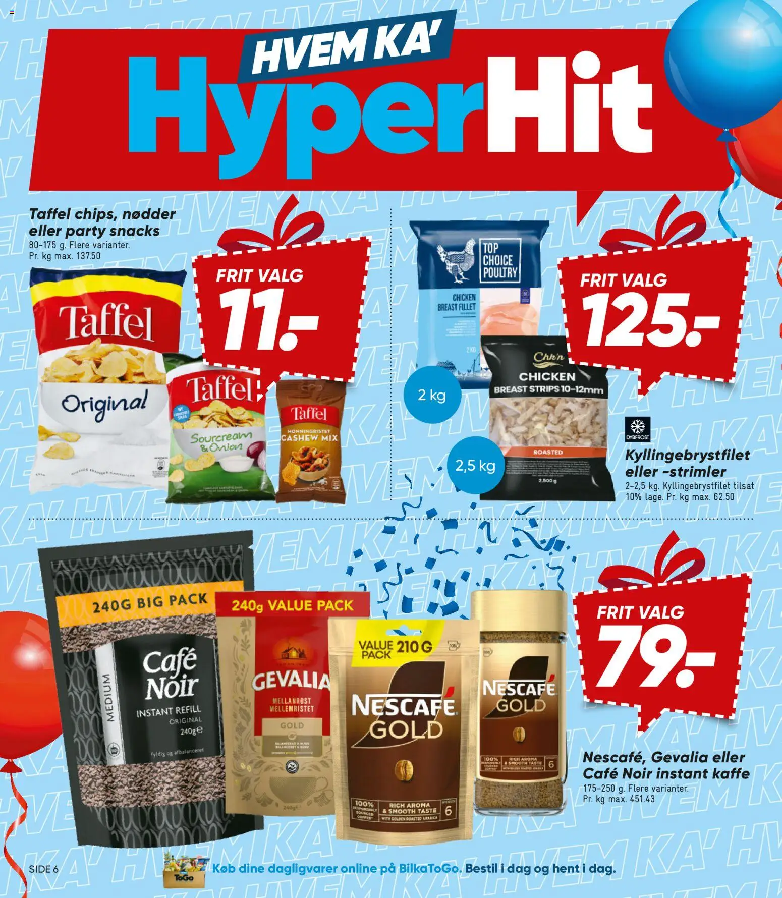 Bilka tilbudsavis – gyldig fra 30.01.2026 | Side: 6 | Produkter: Kaffe, Nødder, Instant Kaffe