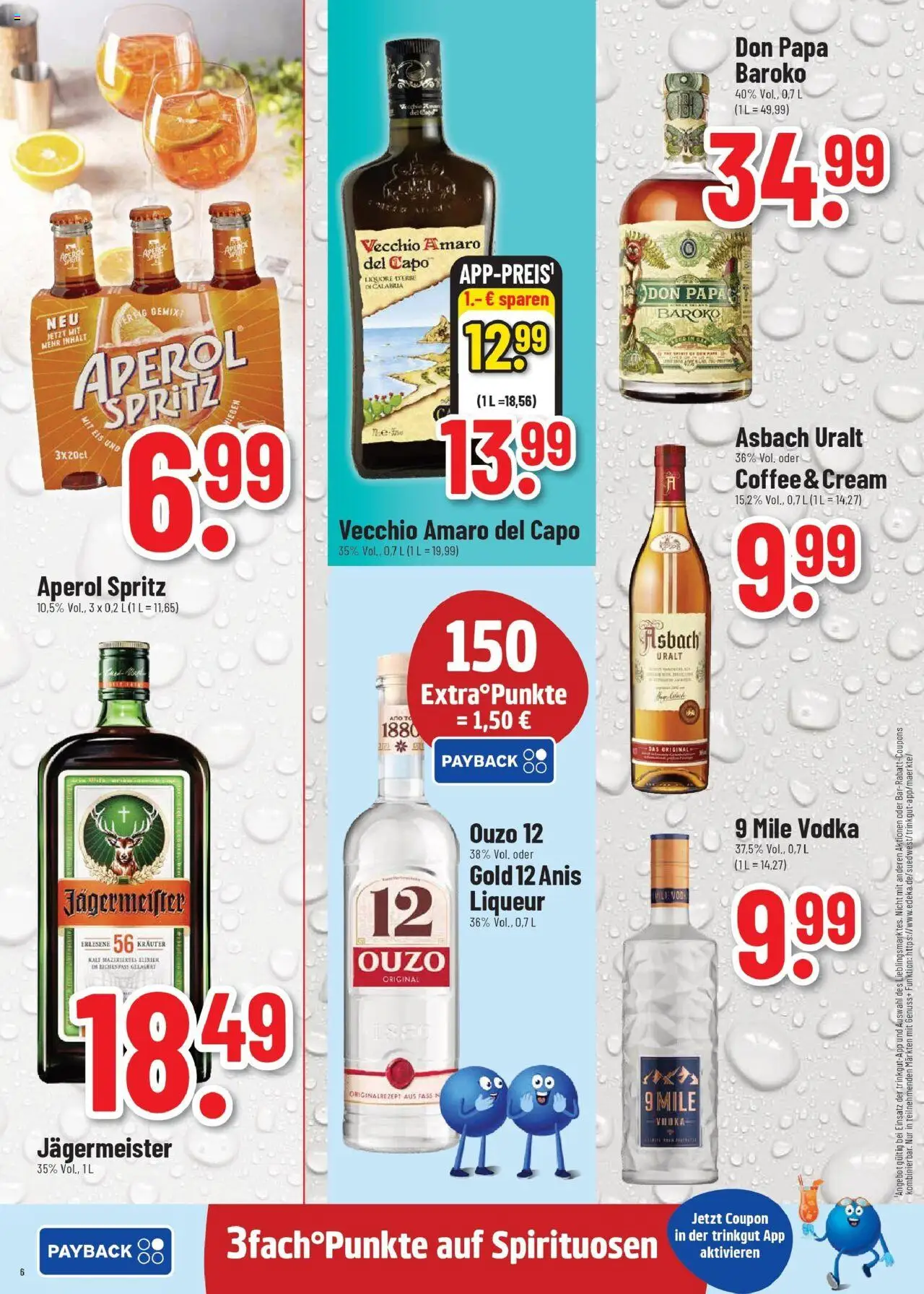 Trinkgut prospekt Idstein	 - gültig ab dem 20.07.2025 | Seite: 6 | Produkte: Ouzo, Vodka, Eis, Asbach