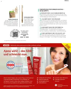 „Hydrophil Zahnbürste Classic medium“, Die Zahnbürste sollte in keinem Badezimmer fehlen. Der klassische Borstenschnitt hält die Zähne strahlend sauber und schont dabei auch noch die Umwelt. – gültig ab 12.09.2025 | Seite: 41 | Produkte: Bürste, Zahnbürste, Wasser