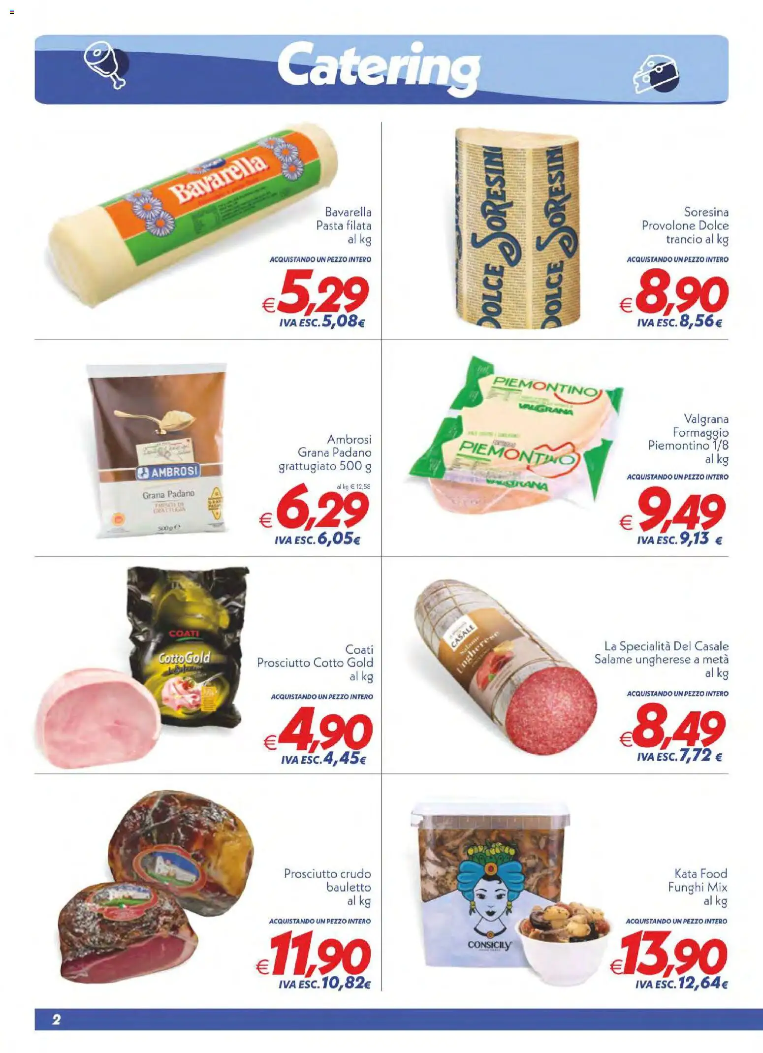 Volantino SuperConveniente del 28.04.2026 | Pagina: 2 | Prodotti: Salame, Formaggio, Prosciutto, Funghi