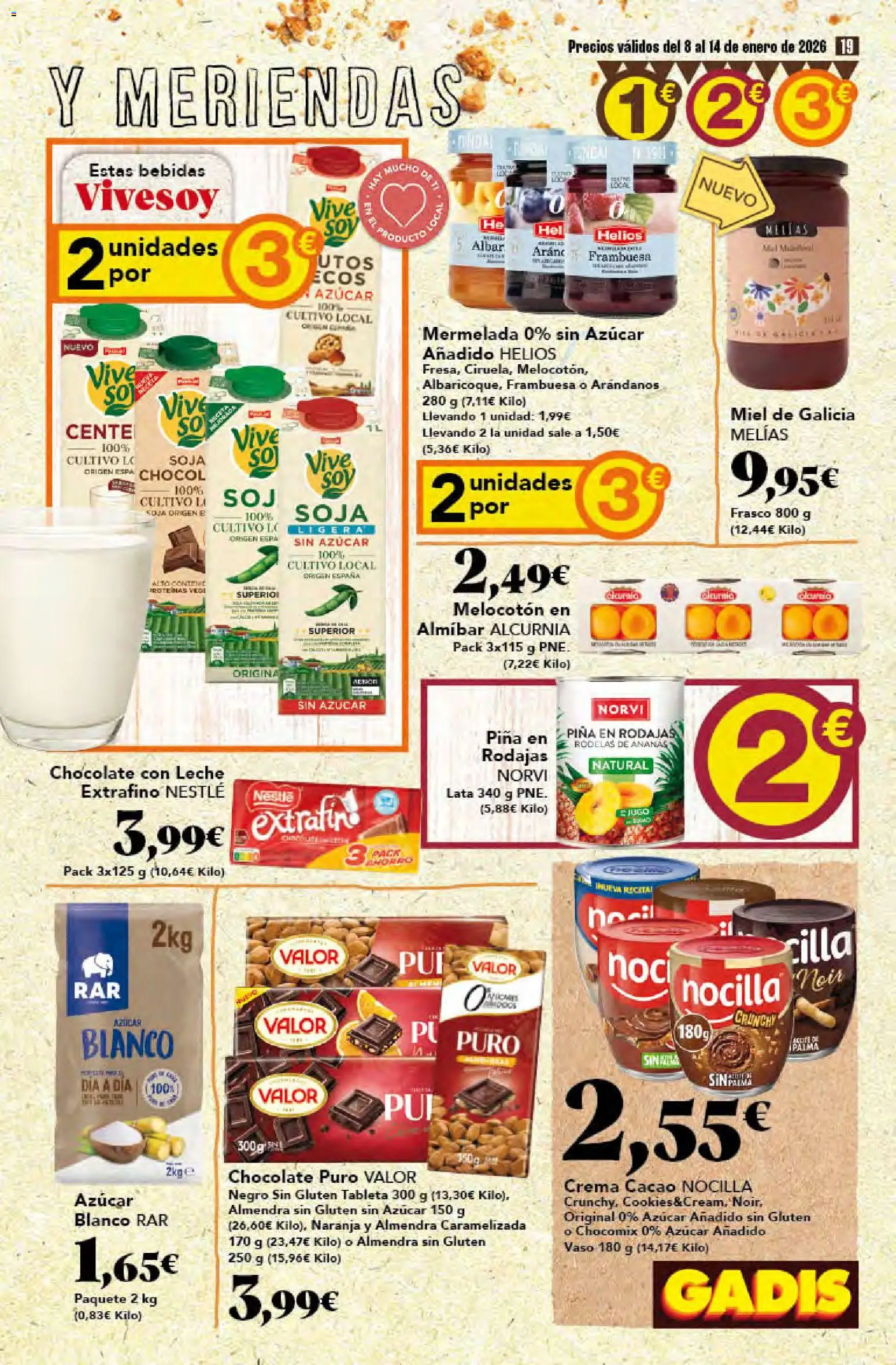 Gadis - folleto │ válido desde el 08.01.2026 | Página: 19 | Productos: Chocolate, Tableta, Crema, Φρυγανιές σικάλεως