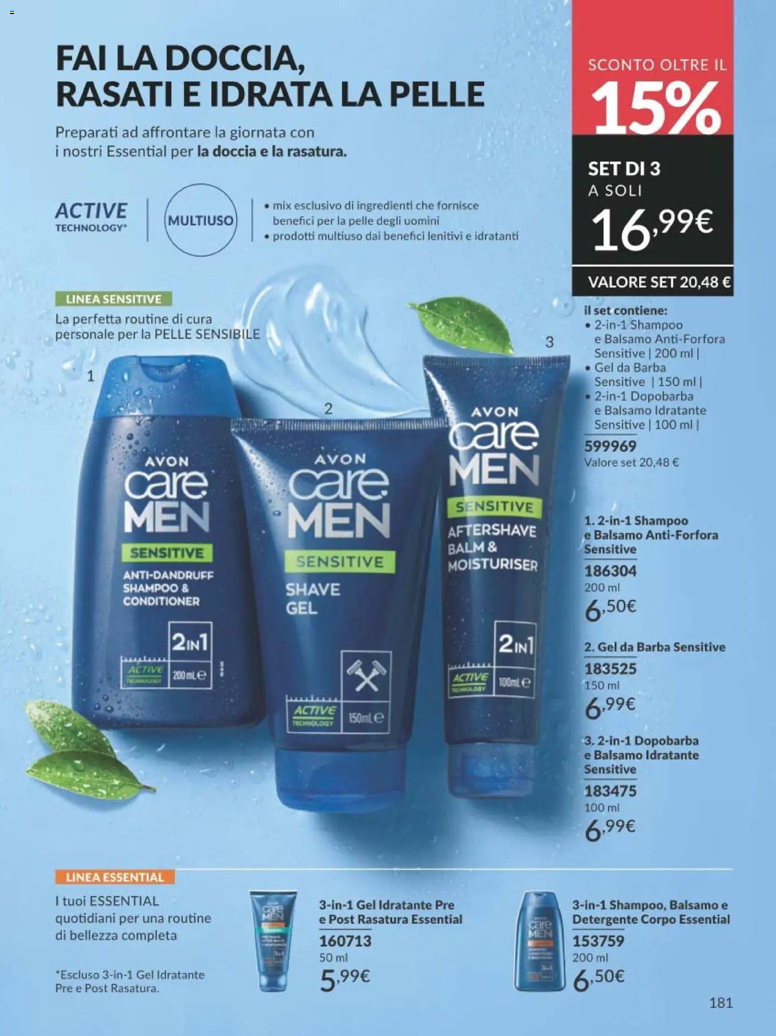 Volantino Avon del 31.12.2025 | Pagina: 181 | Prodotti: Shampoo, Balsamo, Detergente, Doccia