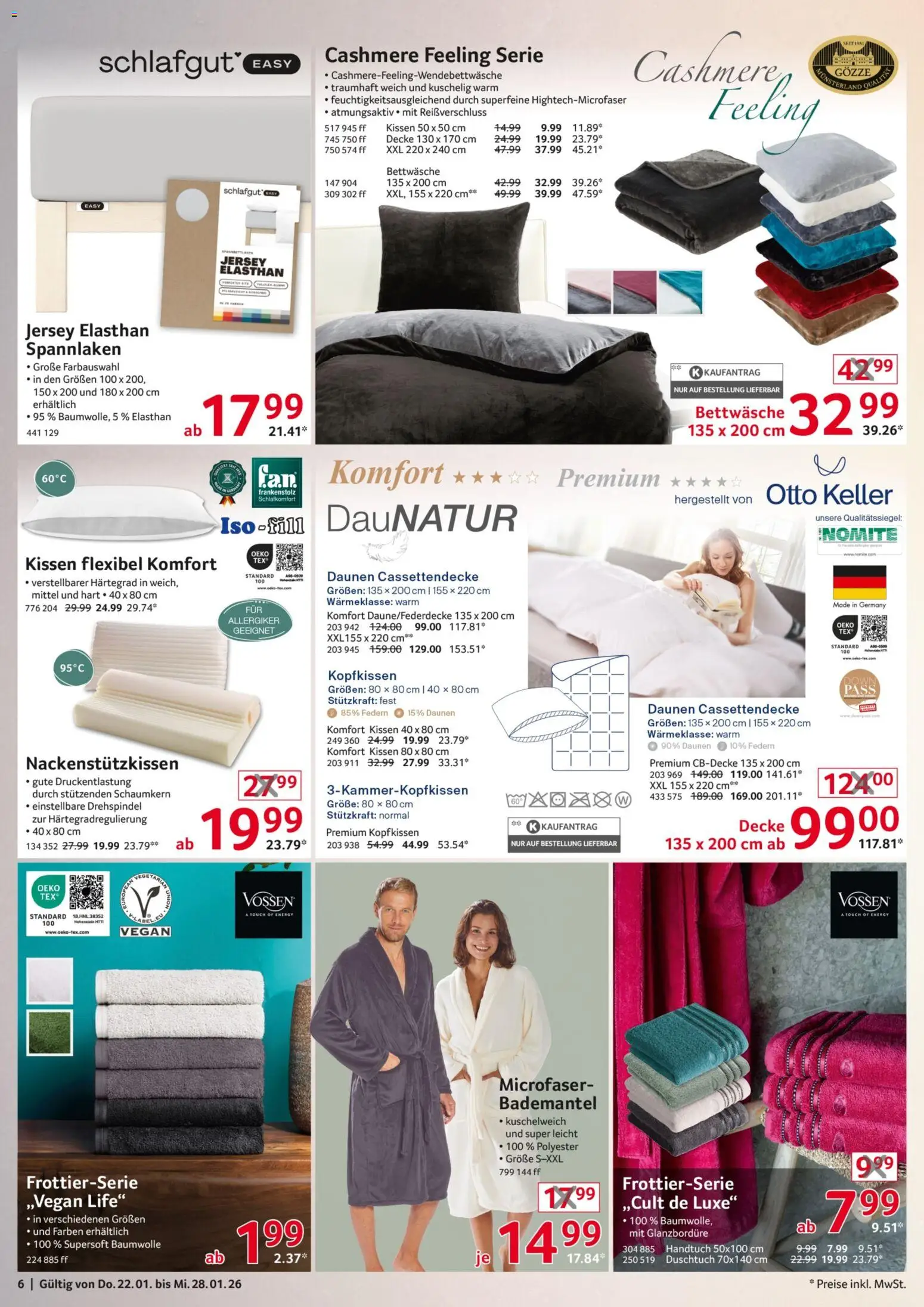 Selgros  Non Food – gültig ab 22.01.2026 | Seite: 6 | Produkte: Decke, Energy, Bettwäsche, Kopfkissen