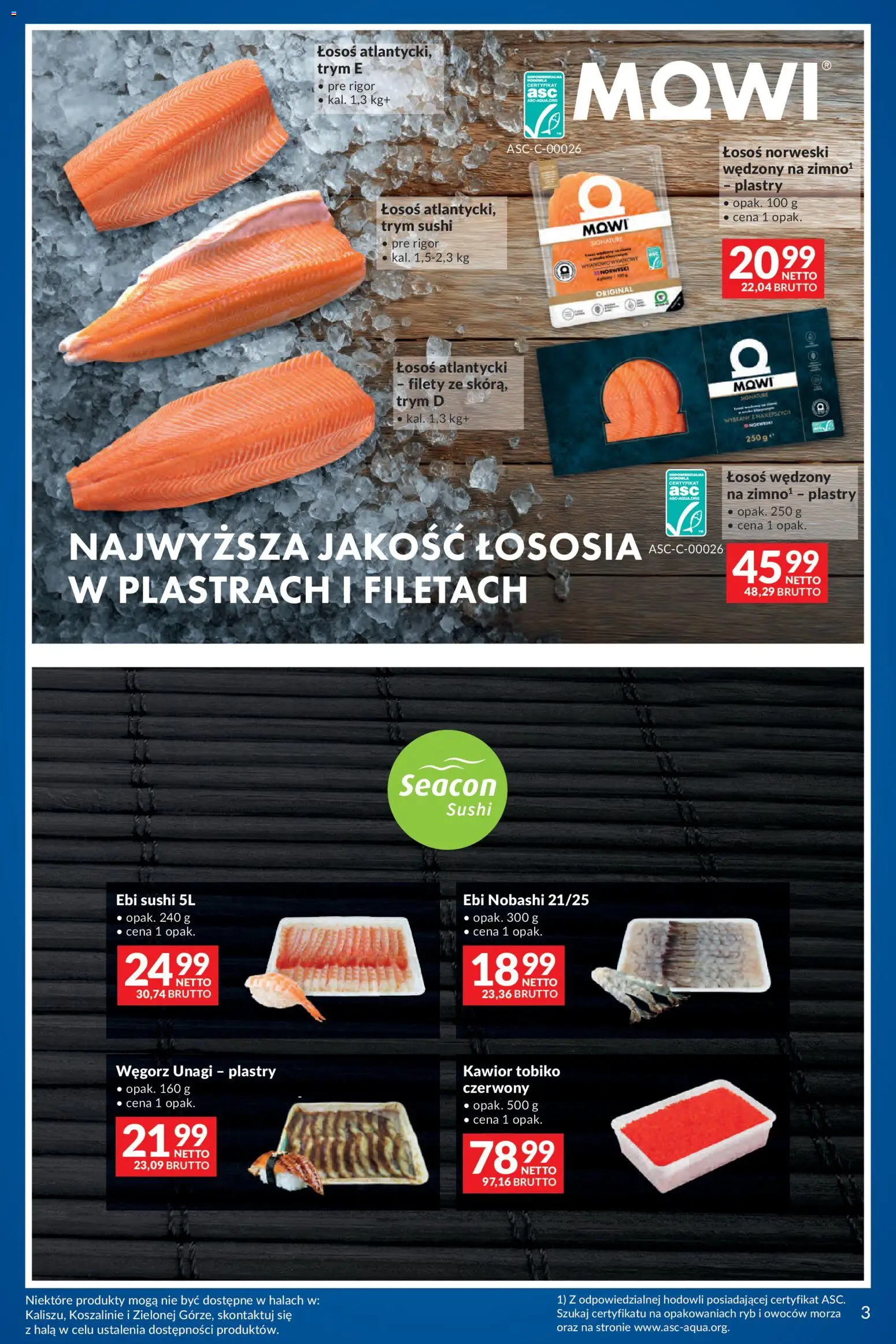 Makro Gazetka - Na wiosnę od 03.03.2026 | Strona: 3 | Produkty: Łosoś wędzony, Łosoś atlantycki, Łosoś, Sushi