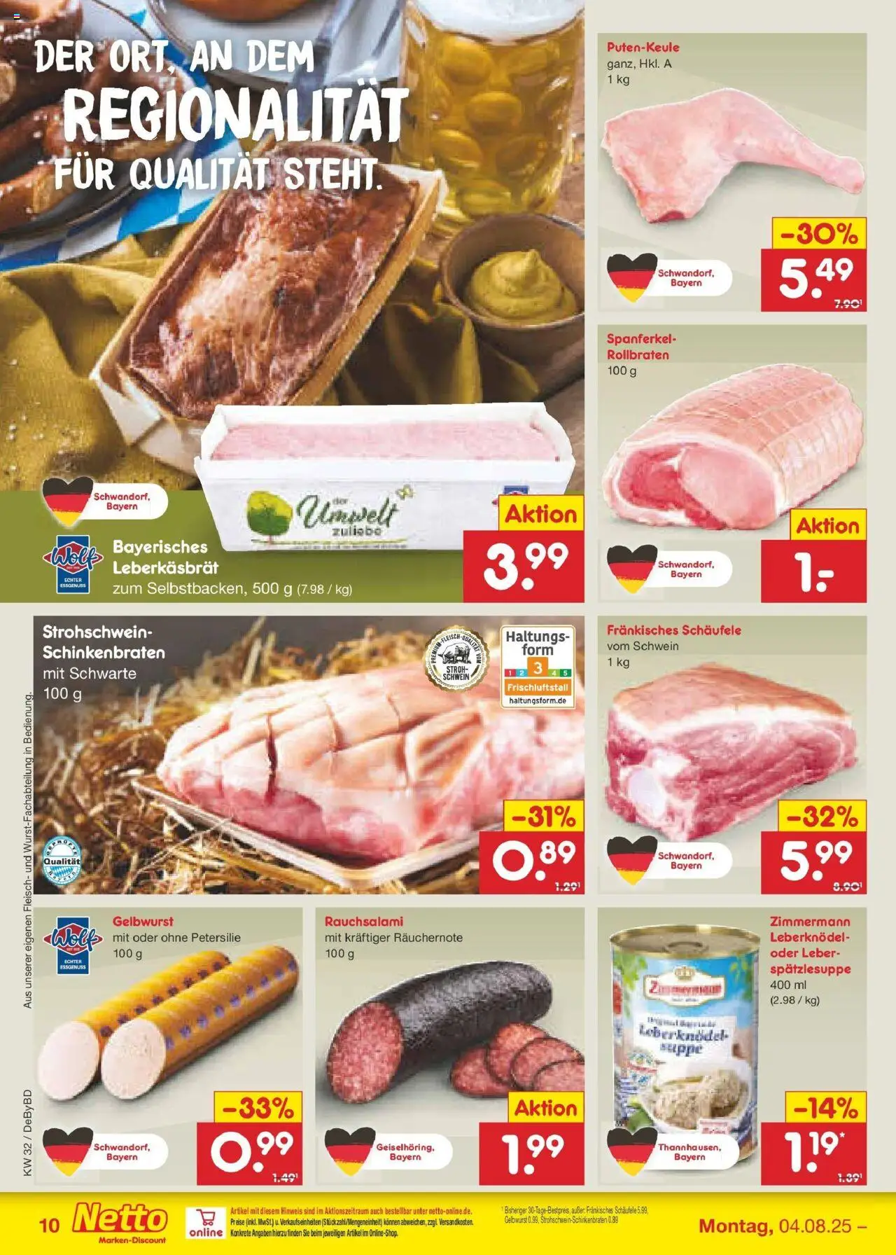 Netto Marken-Discount prospekt Buttenwiesen	 - gültig ab dem 04.08.2025 | Seite: 12 | Produkte: Petersilie, Fleisch
