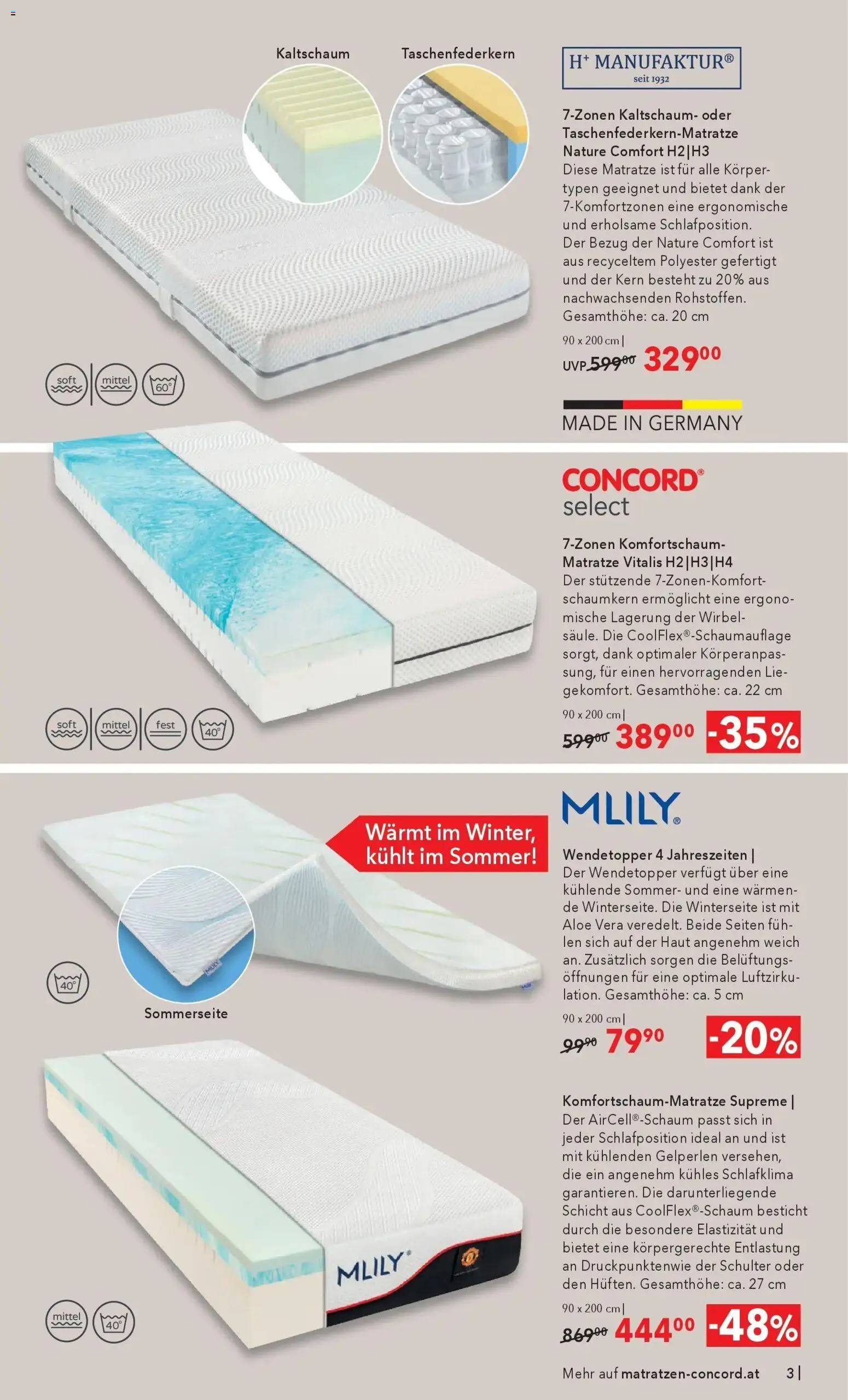 Matratzen Concord Black Deals - Salzburg gültig ab 29.10.2025 | Seite: 3 | Produkte: Matratze