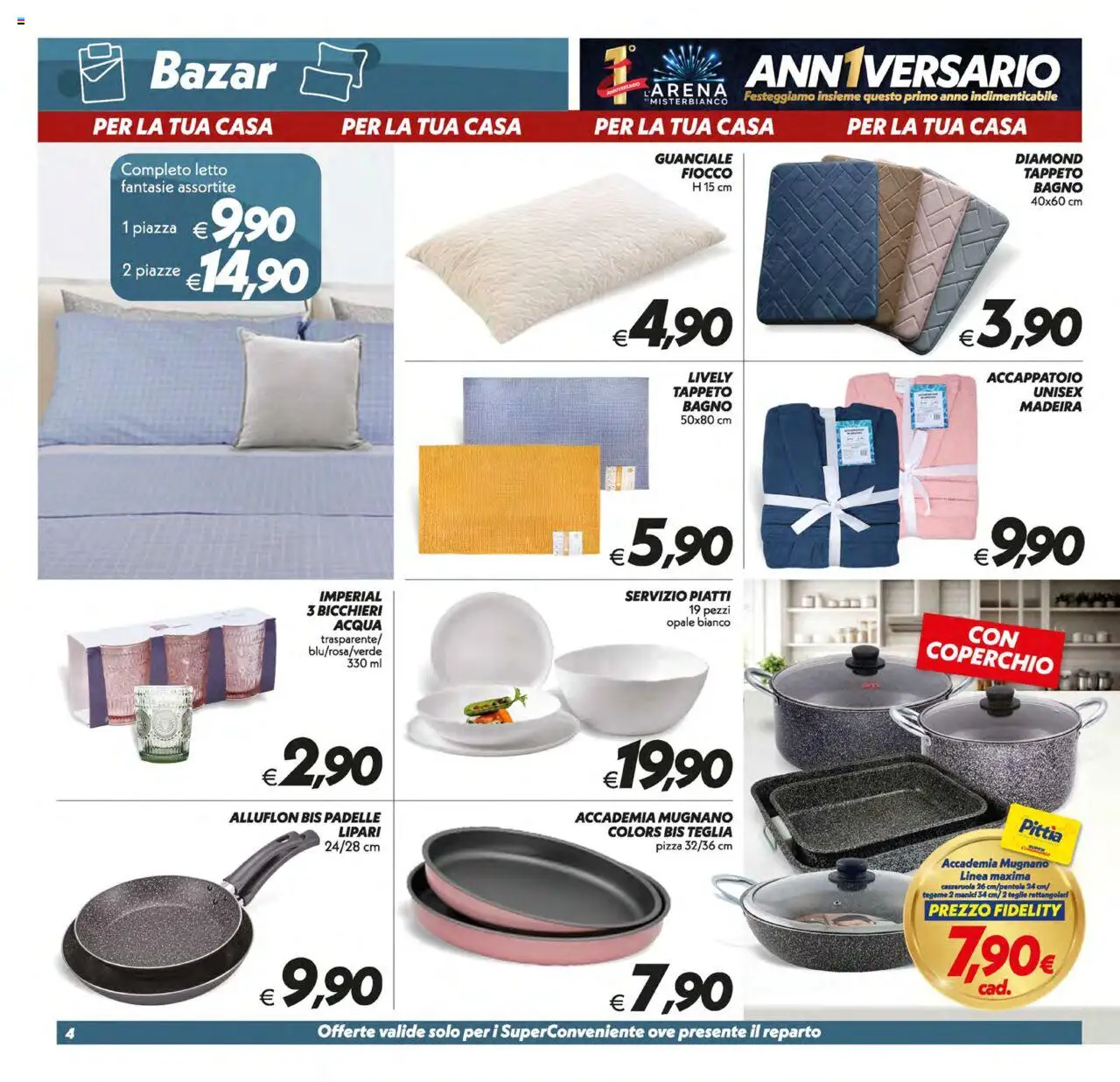 Volantino SuperConveniente del 17.10.2025 | Pagina: 29 | Prodotti: Teglia, Casseruola, Letto, Tappeto