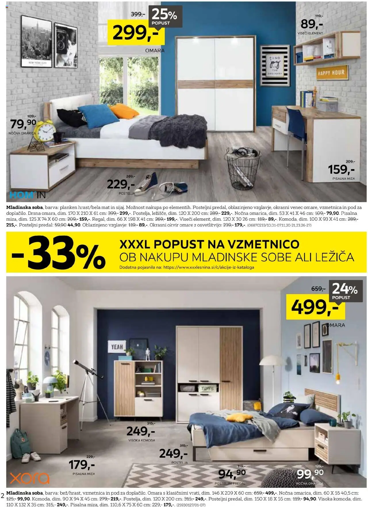 XXXL Lesnina katalog začetek novega poglavja │ velja od 19.08.2025 | Stran: 2 | Izdelki: Pisalna miza, Okvir, Omara, Nocna omarica