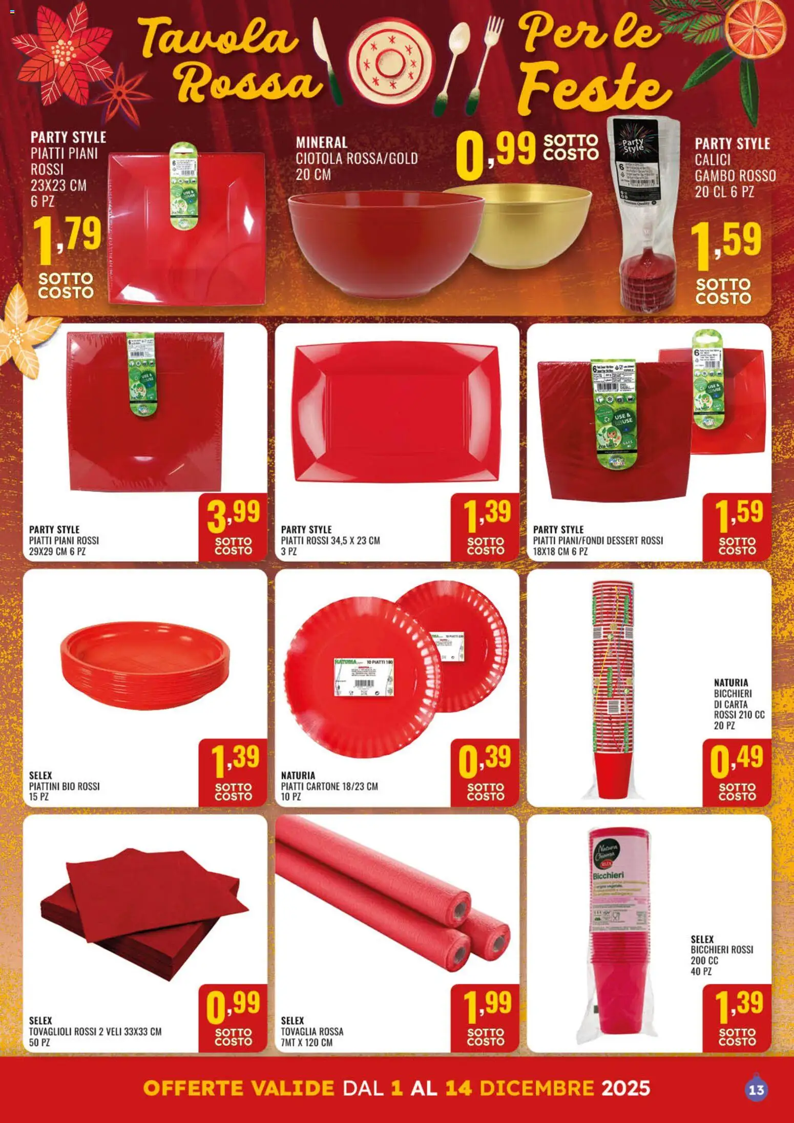 Volantino GECOP del 01.12.2025 | Pagina: 13 | Prodotti: Tovaglia, Ciotola