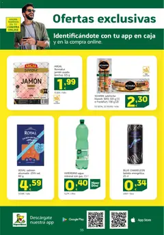 Vista previa HiperDino folleto válido desde el 23.01.2026 | Página: 35 | Productos: Jamón, Salmón ahumado, Caja