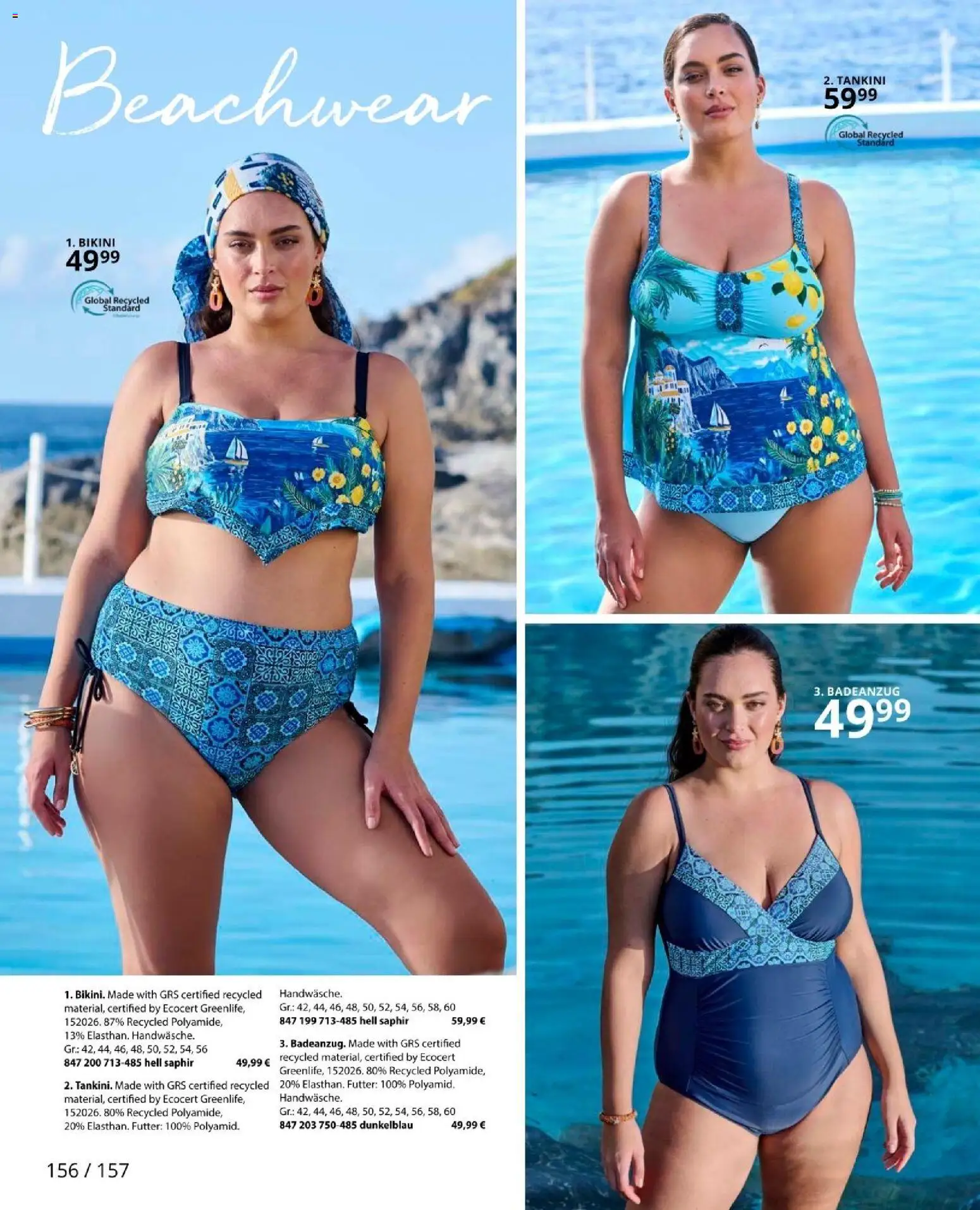 Ulla Popken akciós ujság - amely érvényes a következő dátumtól: 01.05.2026 | Oldal: 156 | Termékek: Bikini, Tankini