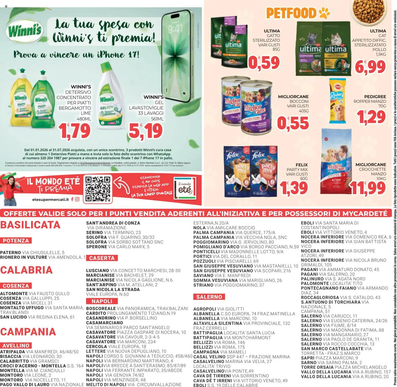 Volantino Eté del 18.02.2026 | Pagina: 24 | Prodotti: Iphone, Pollo, Crocchette, Stampa