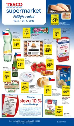 Náhled letáku Tesco leták - Supermarket od 15.04.2026