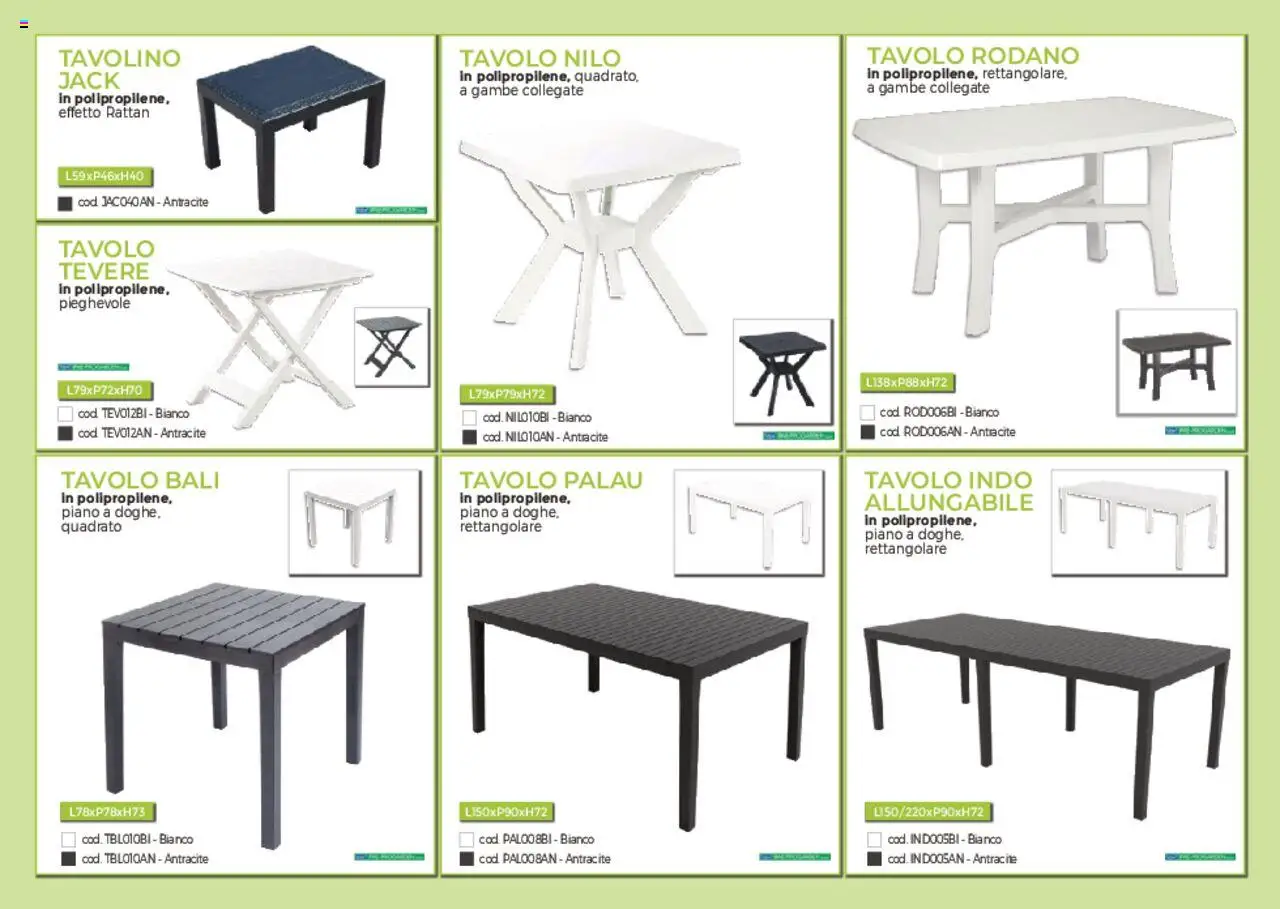 Volantino Brico OK del 03.03.2025 | Pagina: 20 | Prodotti: Tavolino, Tavolo