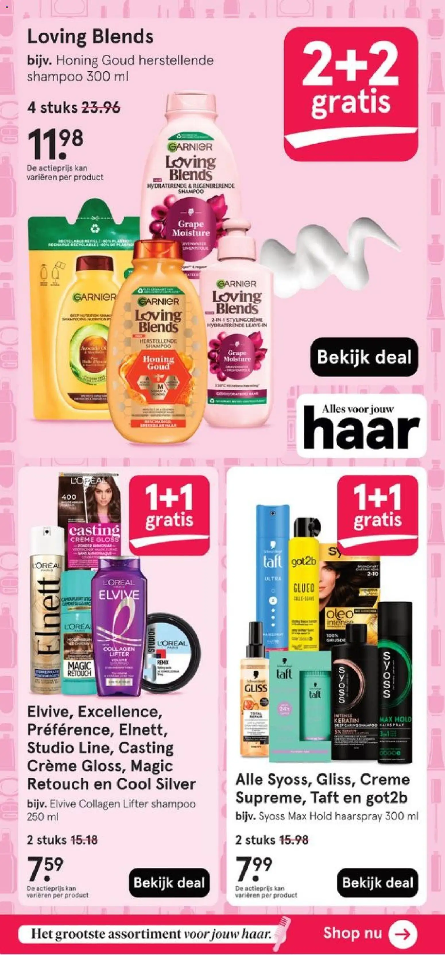 {H1} | Pagina: 18 | Producten: Kan, Shampoo, Haarspray, Crème