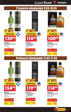 Náhled letáku Biedronka Polsko leták - Czas na toast od 09.03.2026 | Strana: 27 | Produkty: Whiskey, Gentleman Jack, Whisky, Karty
