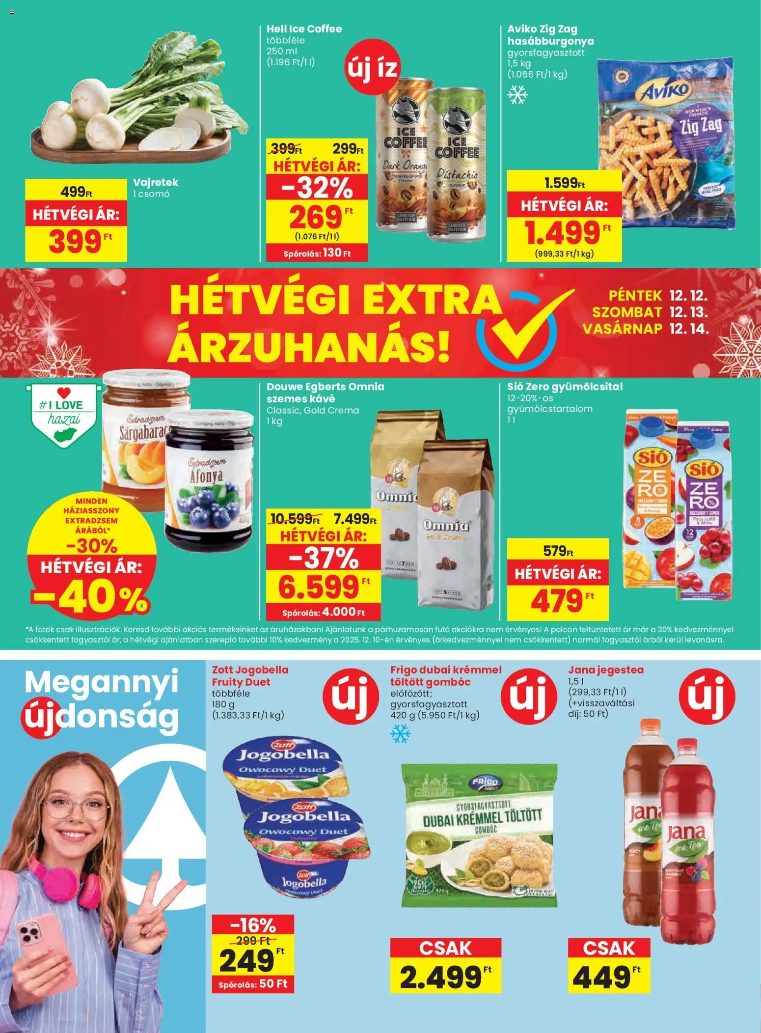 Spar akciós ujság - amely érvényes a következő dátumtól: 11.12.2025 | Oldal: 28 | Termékek: Gyümölcsital, Kávé, Szemes kávé, Hasábburgonya