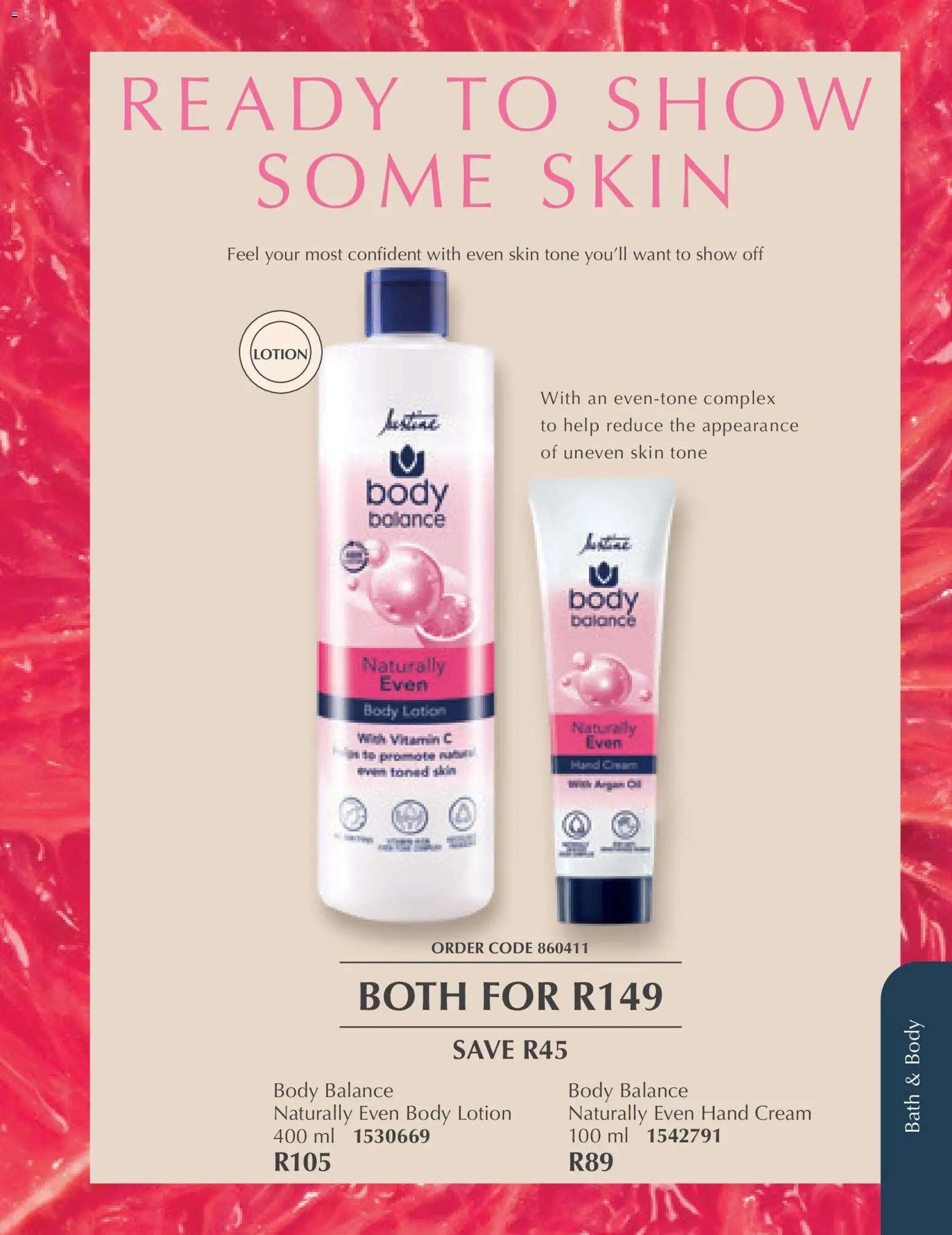New Justine catalogue – valid from 01.03.2026 | Page: 61 | Products: Bath, Cream, Hand cream, Lotion