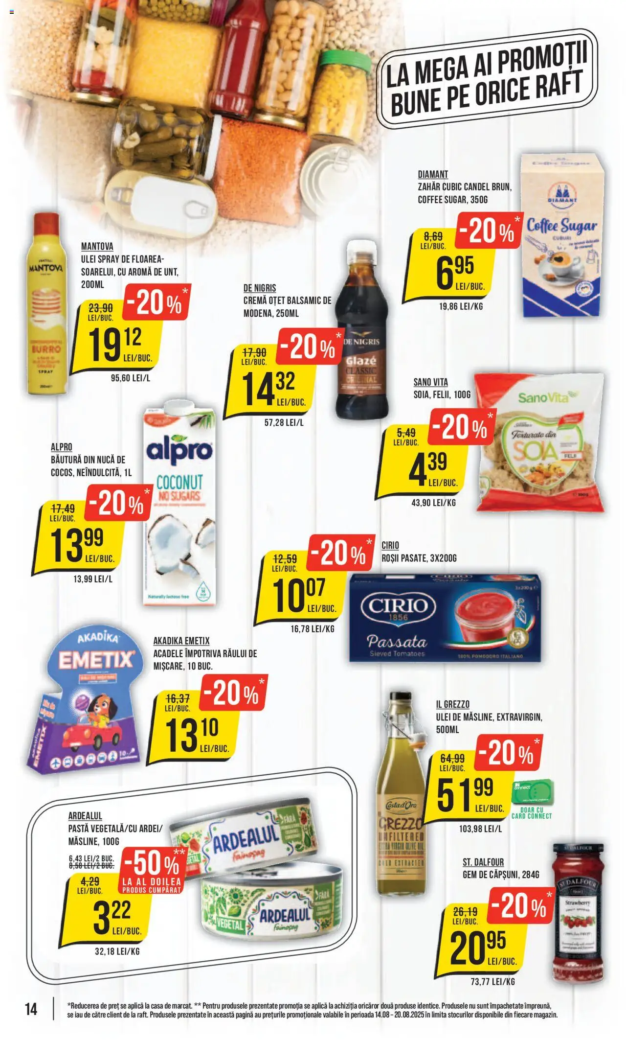 Catalog Mega Image – valabil de la 14.08.2025 | Pagină: 14 | Produse: Raft, Gem, Cremă, Roșii