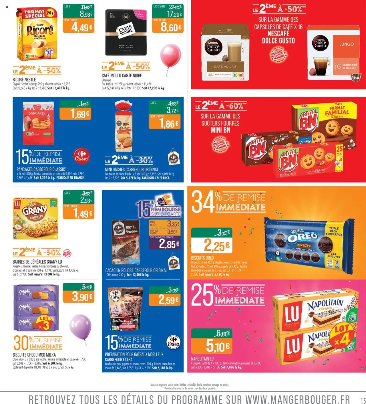 {H1} | Page: 15 | Produits: Noisettes, Poudre, Lait, Café