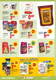 E.leclerc katalog │ velja od 27.08.2025 | Stran: 19 | Izdelki: Moka, Kava, Cokolada, Sladkor