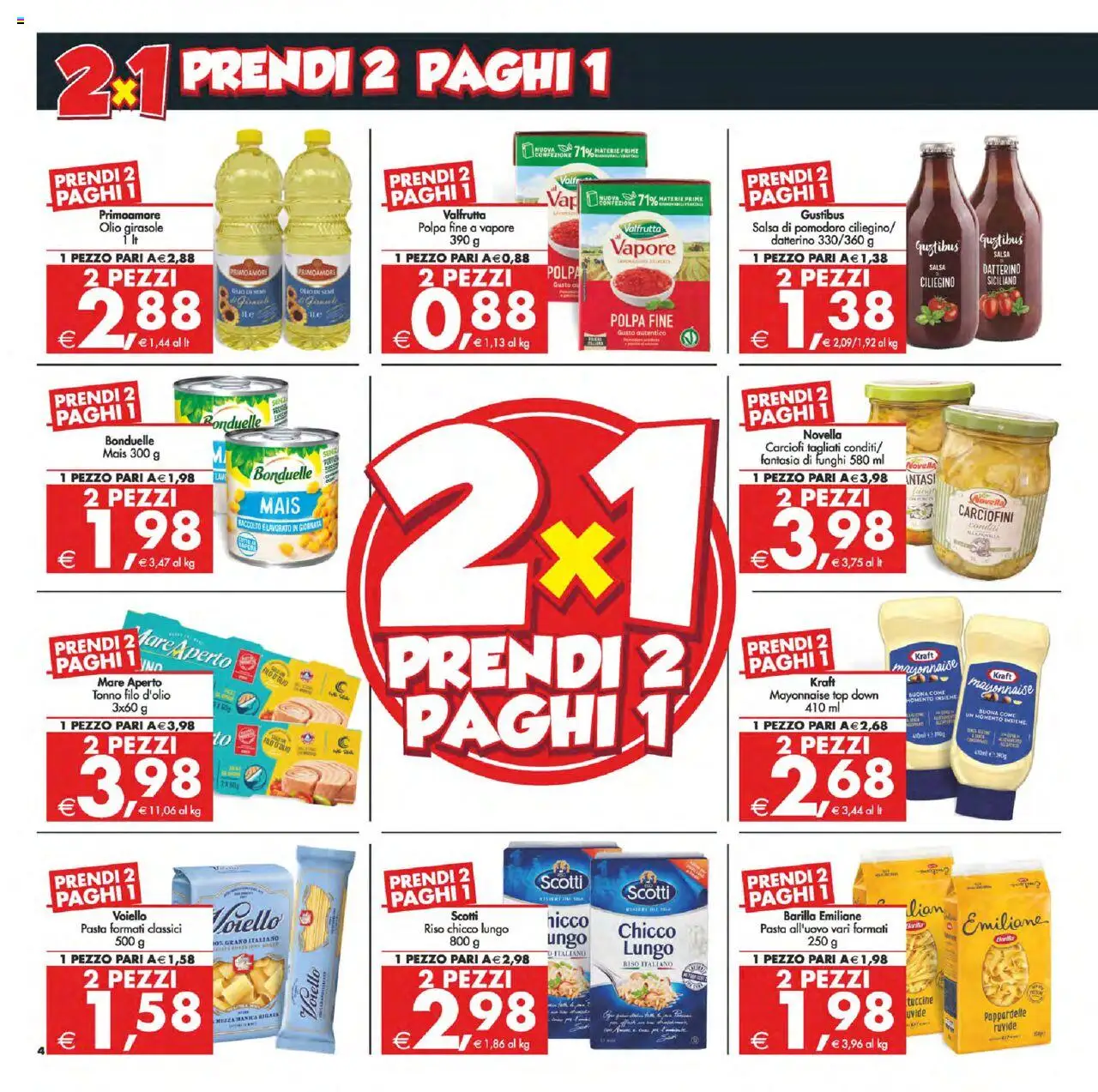 Volantino Decò del 12.09.2025 | Pagina: 4 | Prodotti: Riso, Pomodoro, Olio, Carciofi
