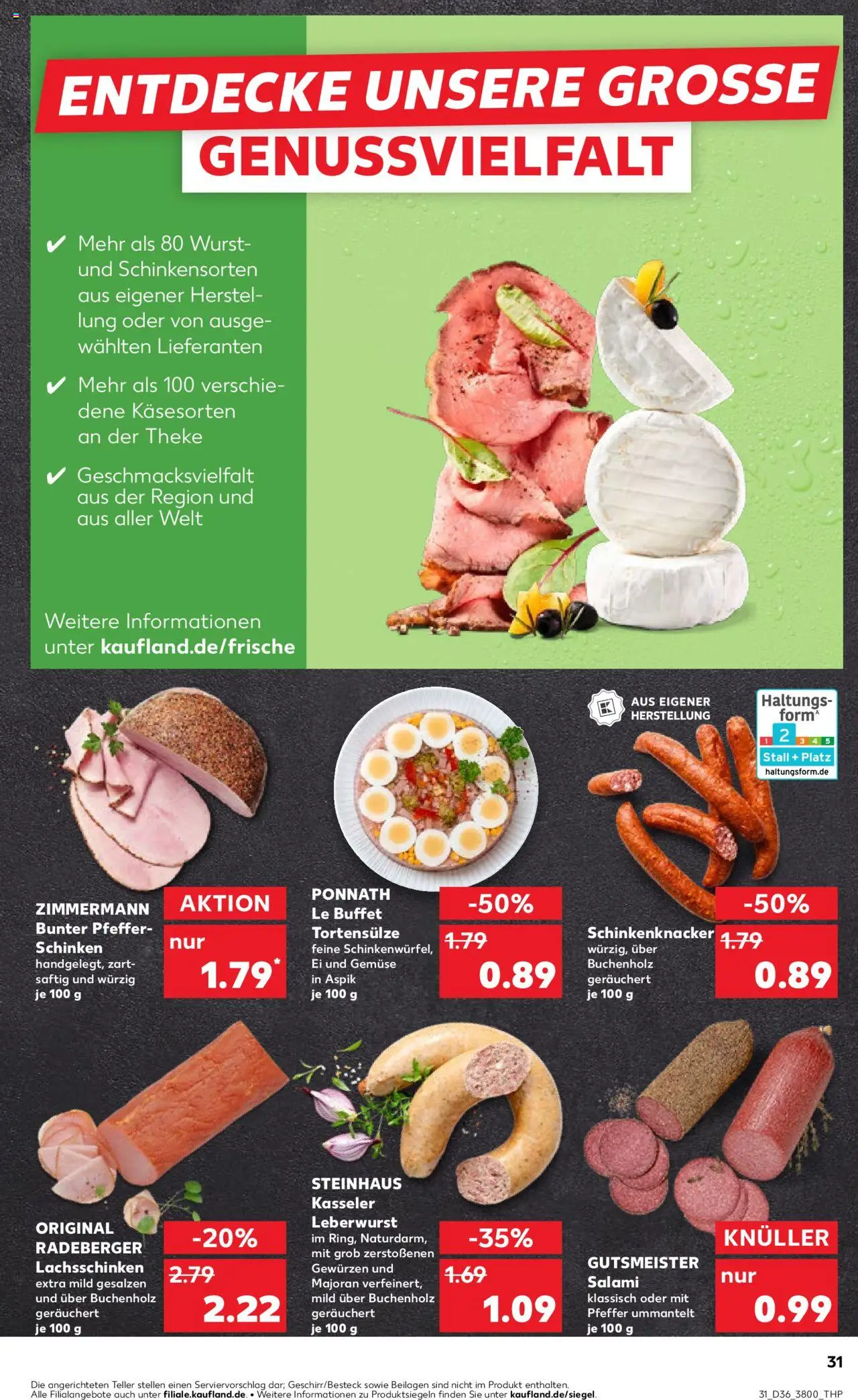 Kaufland prospekt Berlin	 – gültig ab 07.09.2025 | Seite: 31 | Produkte: Gemüse, Pfeffer, Salami, Schinken