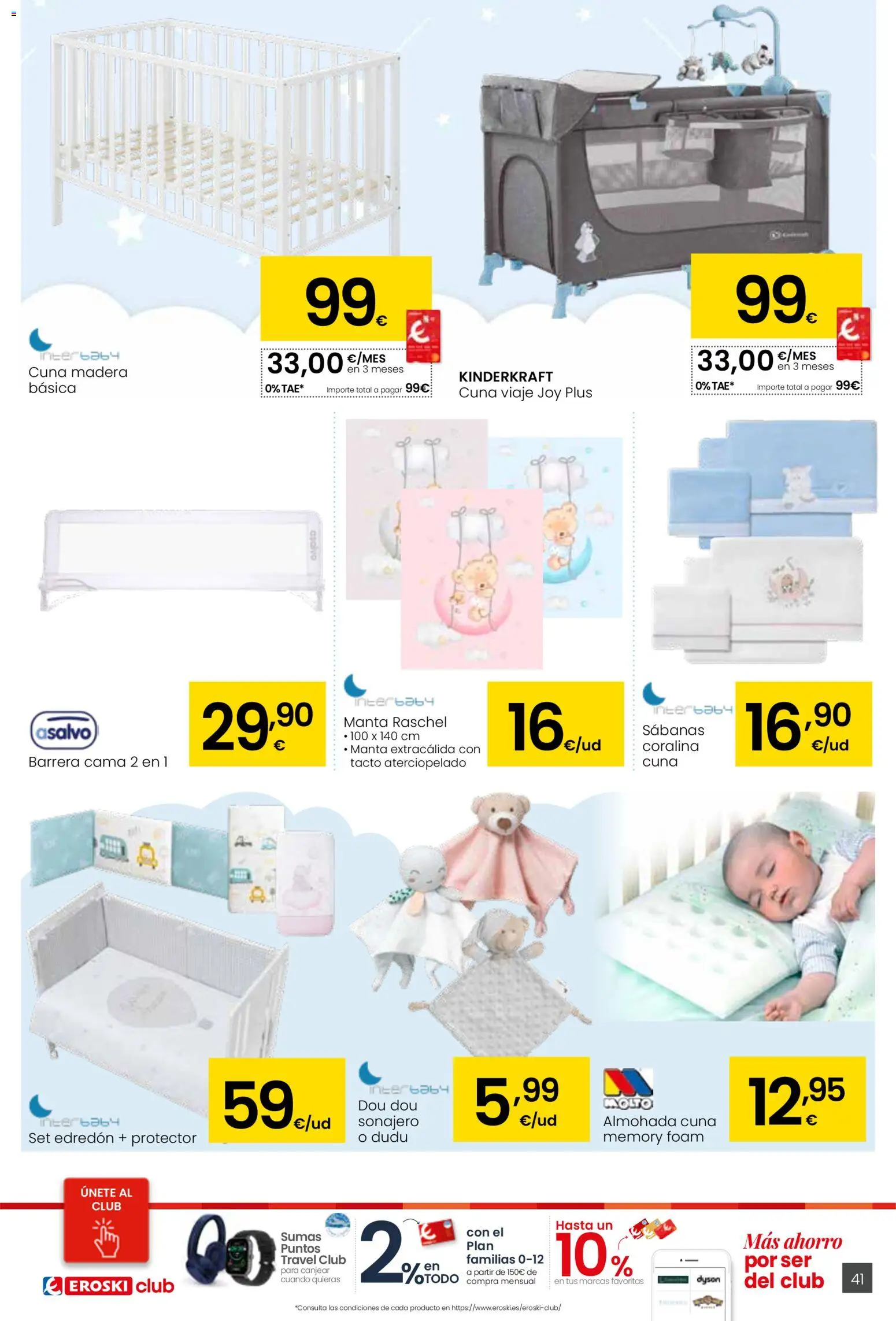 Eroski - Siempre a buen precio  │ válido desde el 12.02.2026 | Página: 41 | Productos: Edredón, Manta, Cama, Cuna