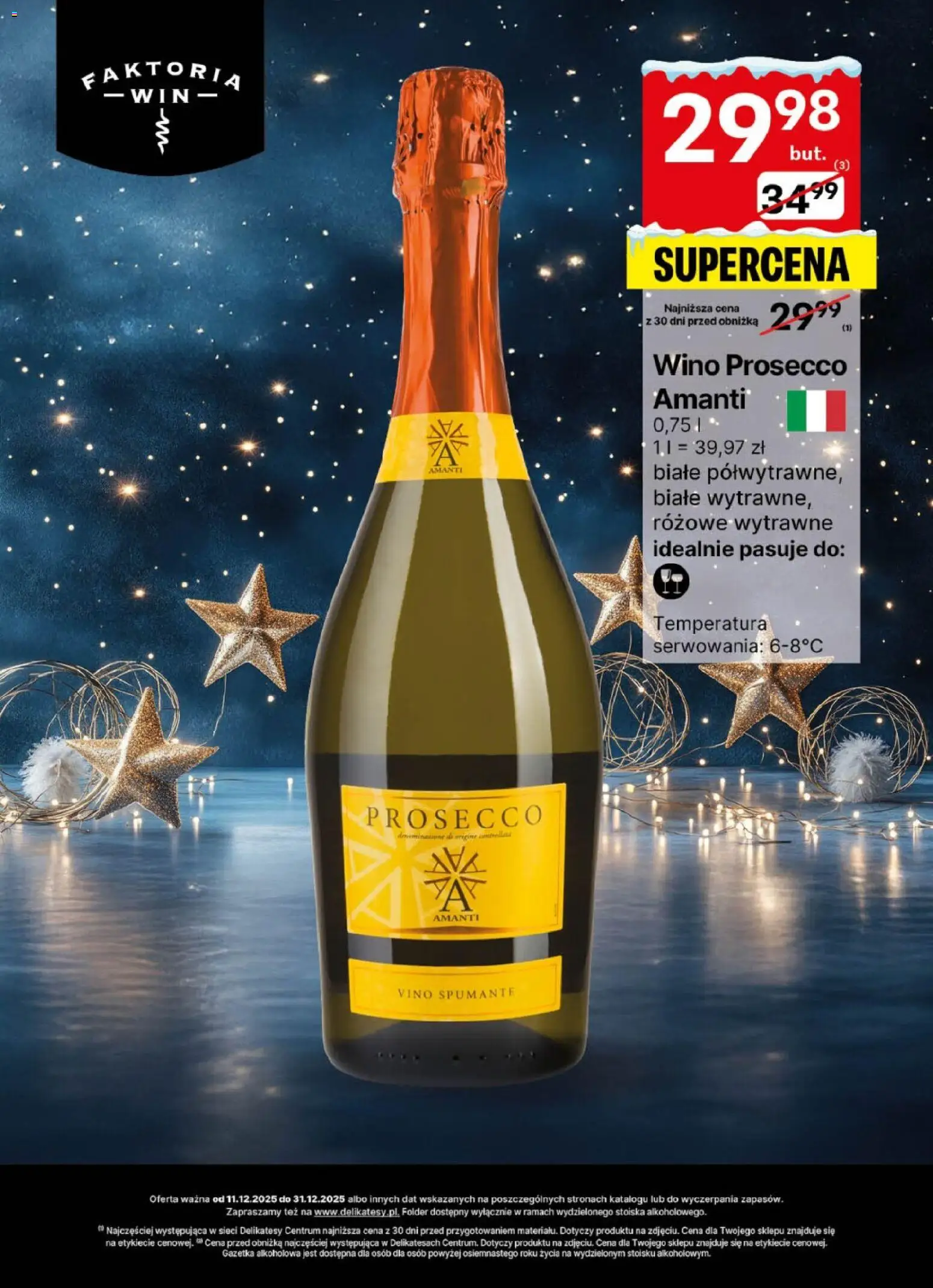 Delikatesy Centrum Gazetka - DeliBarek od 11.12.2025 | Strona: 9 | Produkty: Delikatesy, Wino, Prosecco