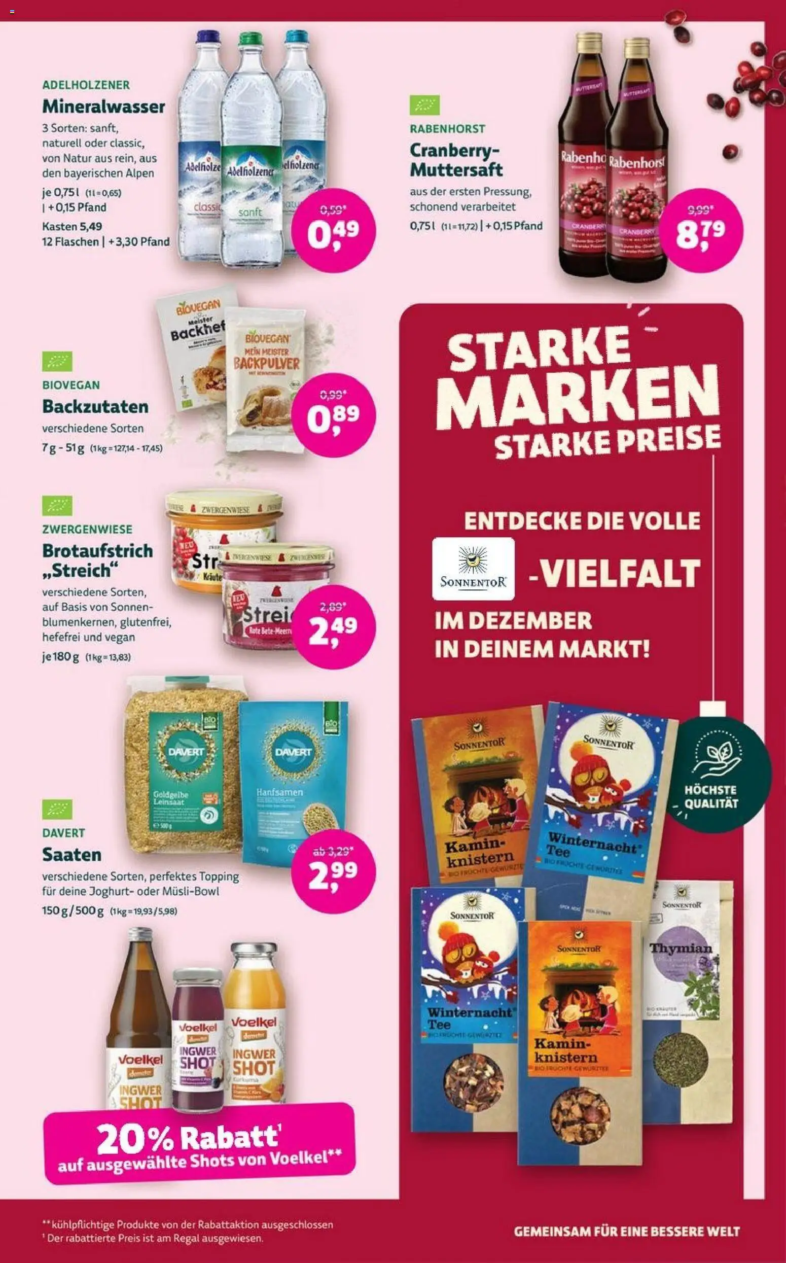 Denns BioMarkt Angebote – gültig ab 03.12.2025 | Seite: 9 | Produkte: Joghurt, Regal, Adelholzener, Mineralwasser