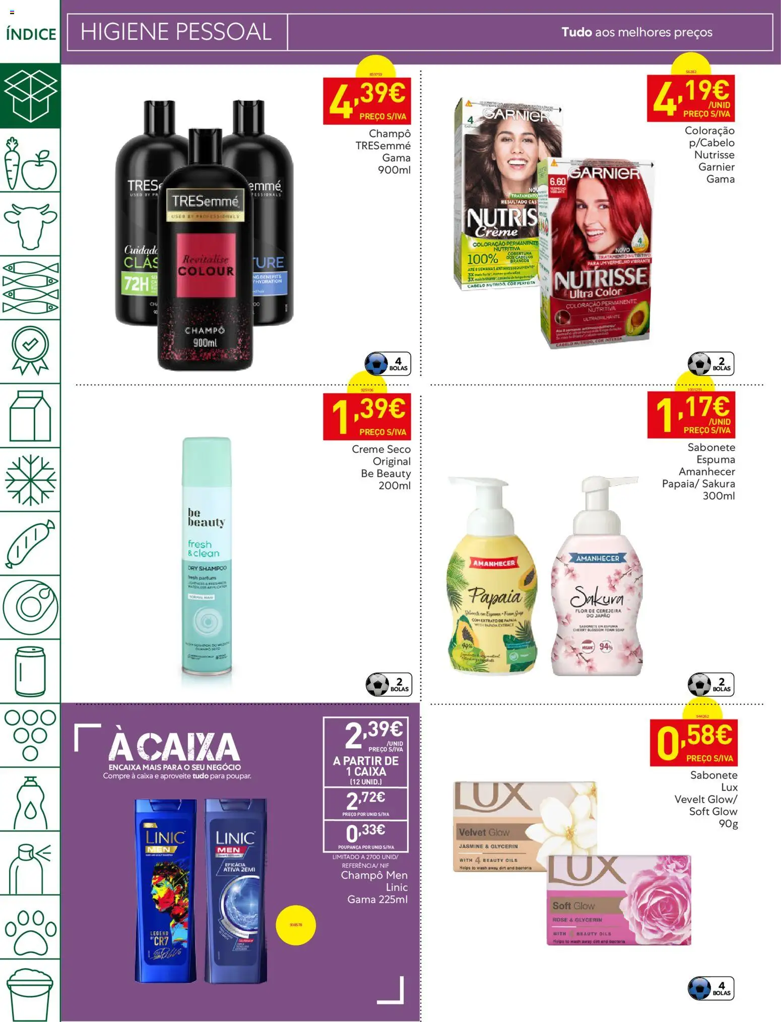 Recheio - Bons Negócios Madeira │ válido de 07.04.2026 | Página: 42 | Produtos: Shampoo, Sabonete, Caixa, Creme