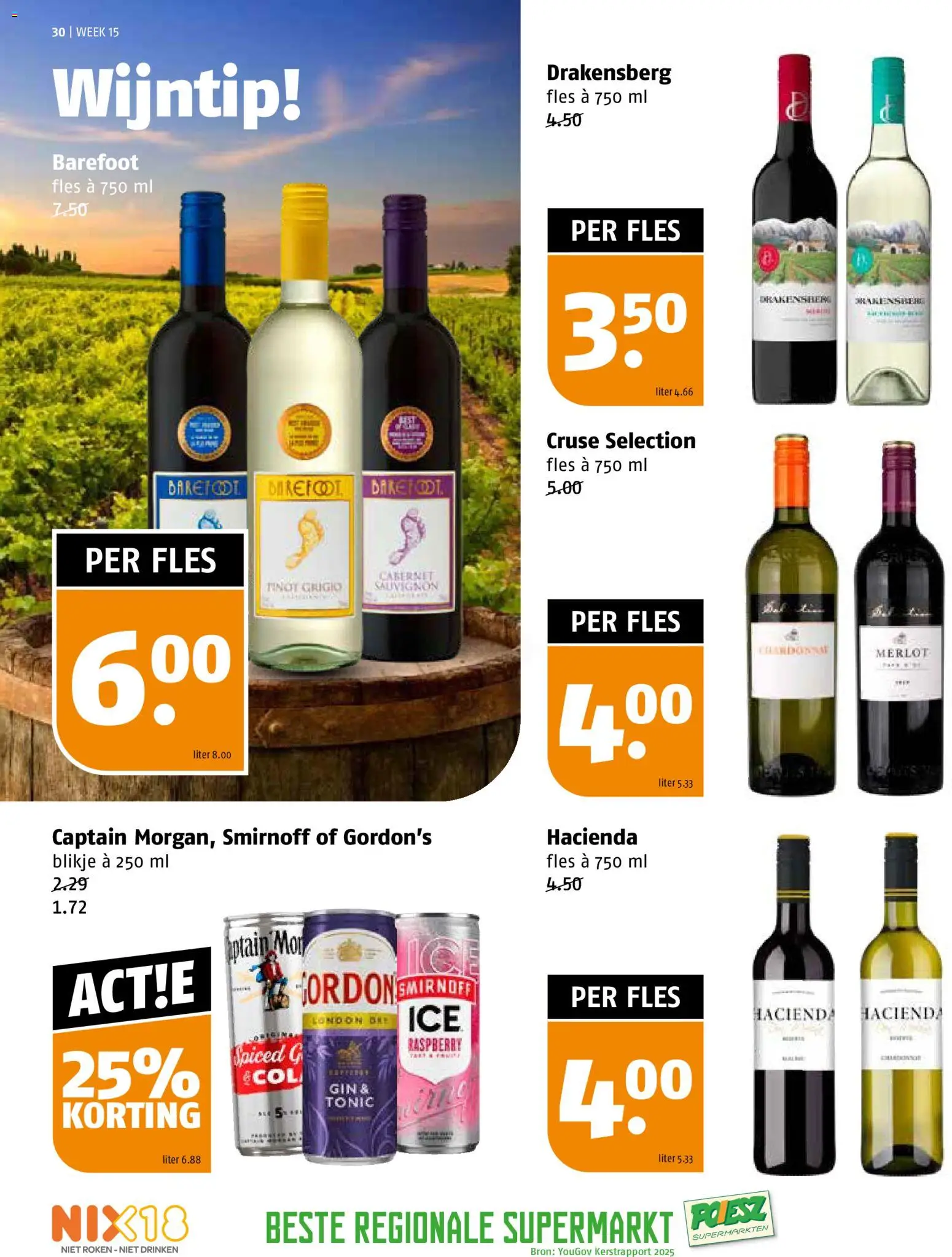 {H1} | Pagina: 30 | Producten: Gin, Fles