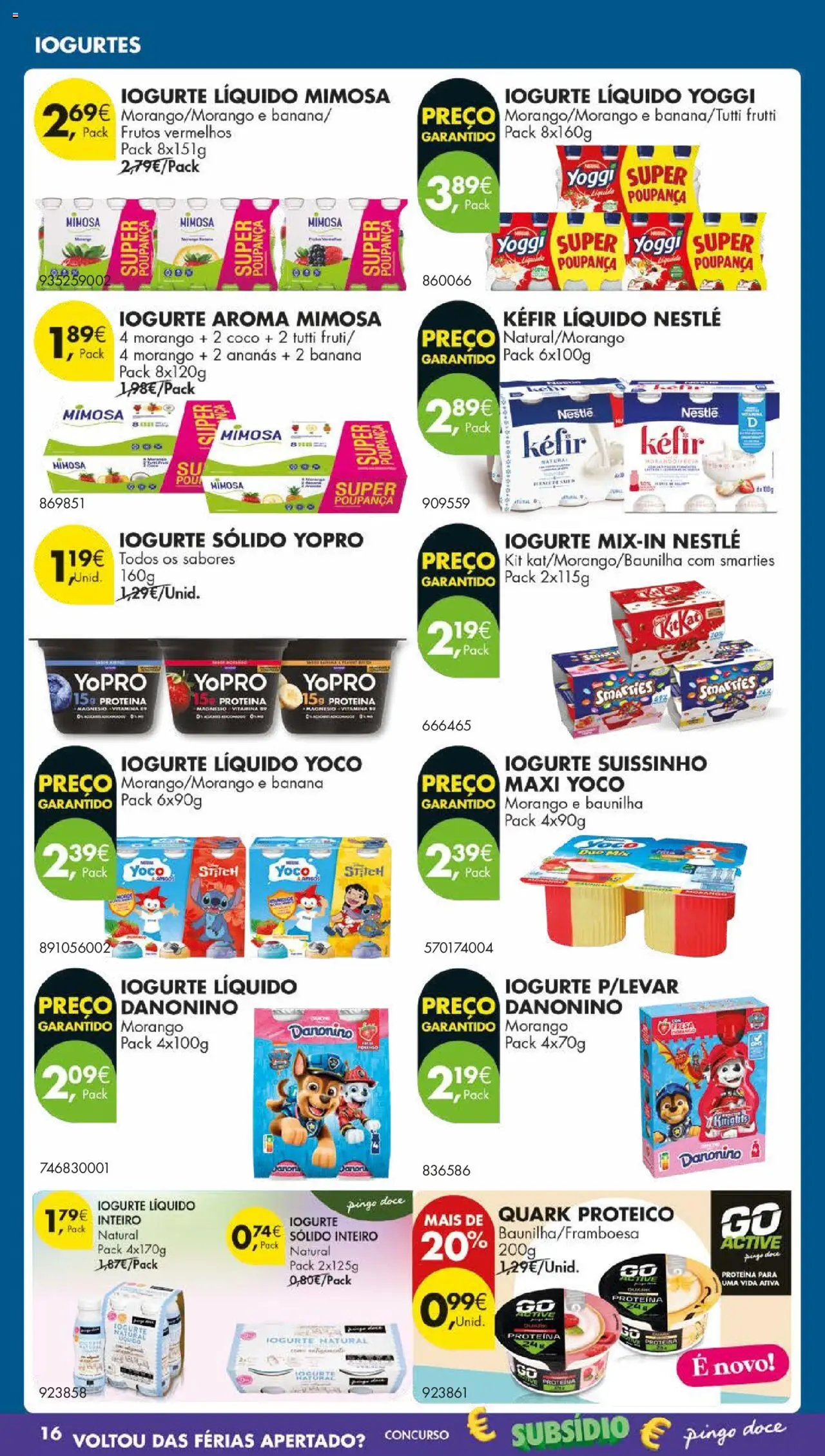 Pingo Doce folheto │ válido de 21.10.2025 | Página: 24 | Produtos: Banana, Nestlé, Iogurte liquido, Proteina
