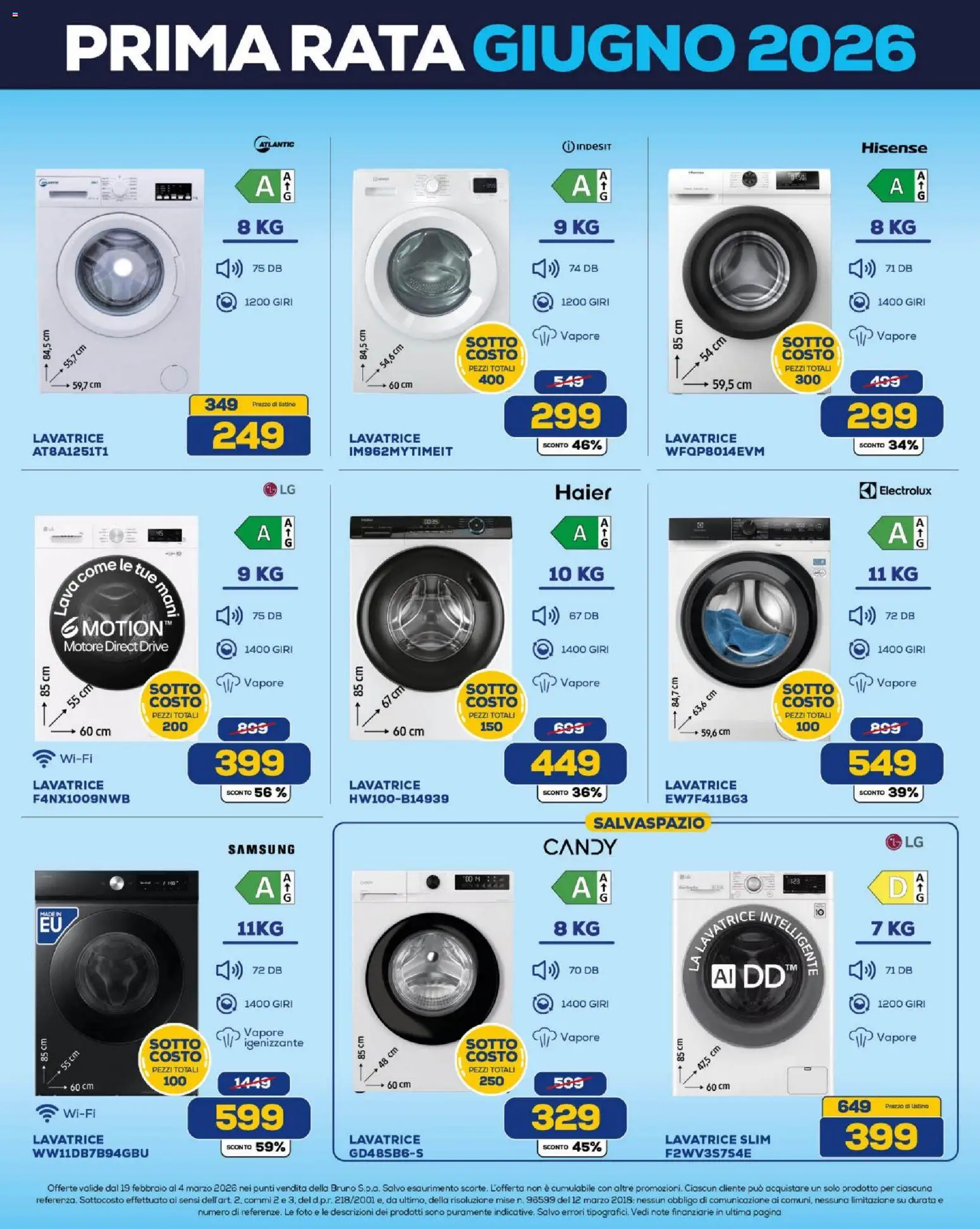 Volantino BRUNO del 19.02.2026 | Pagina: 14 | Prodotti: Lavatrice, Samsung