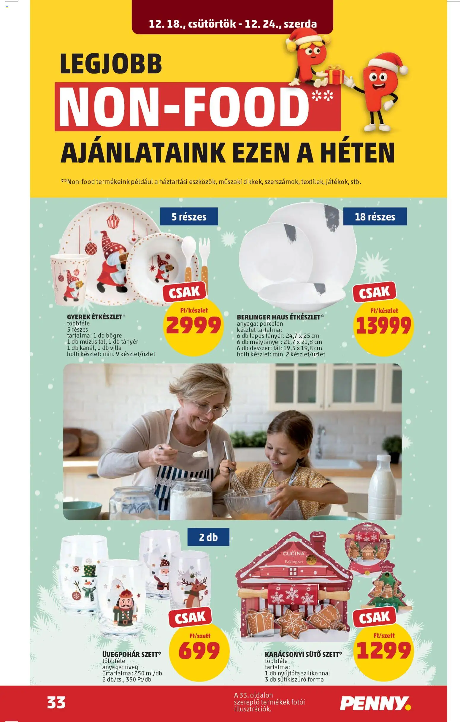 PENNY akciós ujság - amely érvényes a következő dátumtól: 18.12.2025 | Oldal: 38 | Termékek: Sütő, Bögre, Étkészlet, Tányér
