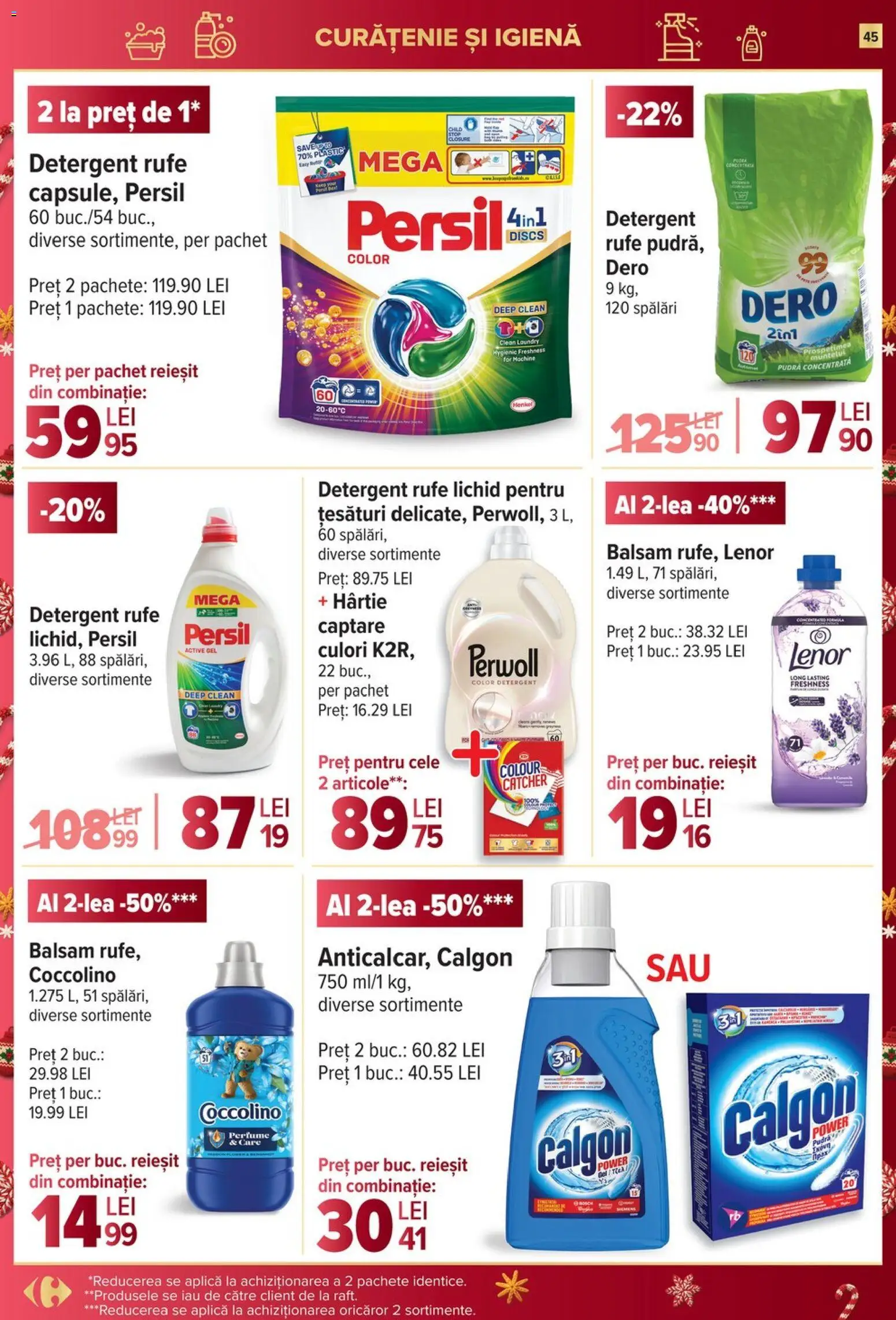 Noul catalog Carrefour – valabil de la 27.12.2025 | Pagină: 45 | Produse: Pomelo, Pudră, Balsam, Detergent