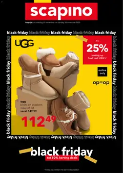 Scapino - Black friday - Voorbeeld van een folder van Scapino, geldig van 20.11.2025