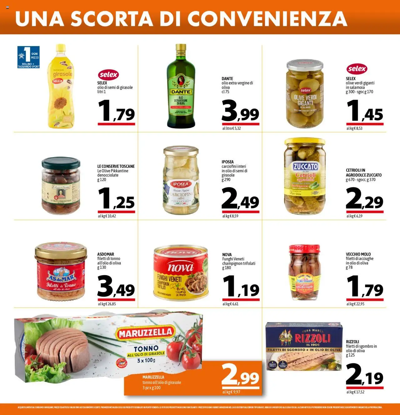 Volantino A&O del 18.09.2025 | Pagina: 8 | Prodotti: Funghi, Tonno, Olio di semi di girasole, Olio di Oliva