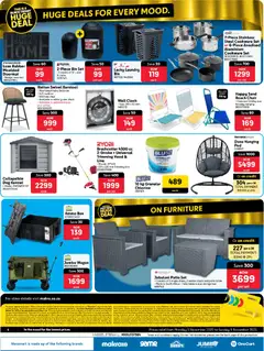 Makro specials catalogue – valid from 03.11.2025 | Page: 4 | Products: Cushion, Doormat, Clock, Chips