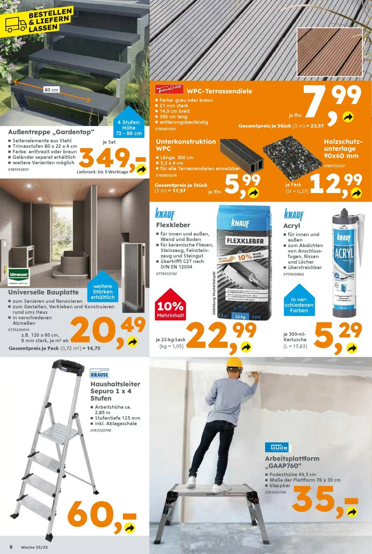 Globus Baumarkt Prospekt 	 - gültig ab dem 11.08.2025 | Seite: 6
